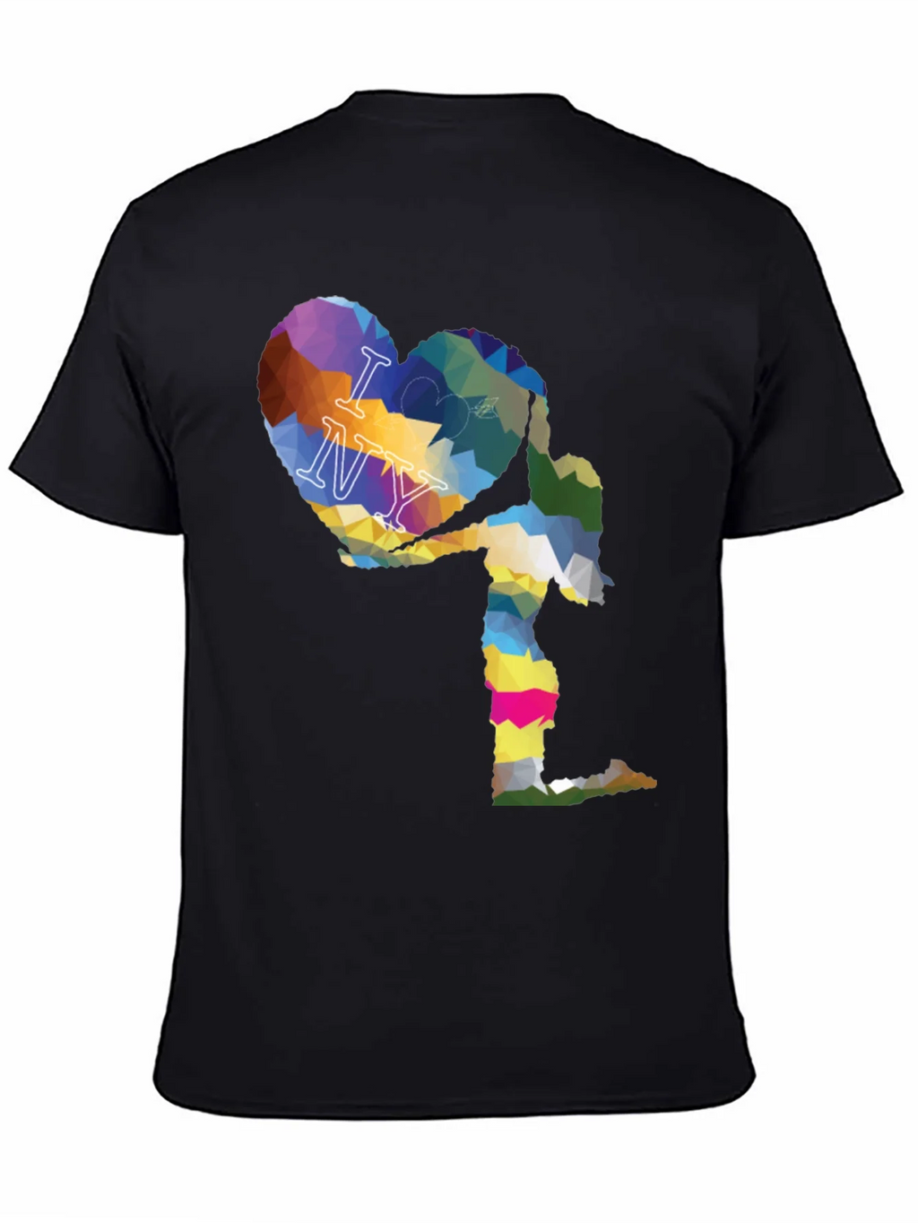 I Love NY Geometric Heart Graphic T-Shirt product image 3