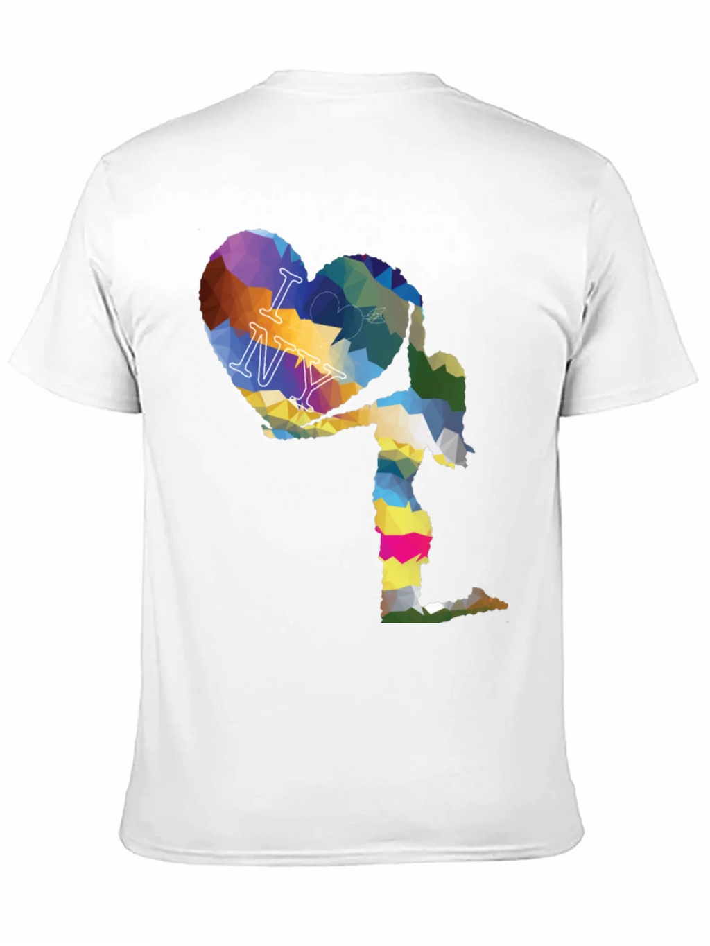 I Love NY Geometric Heart Graphic T-Shirt product image 9