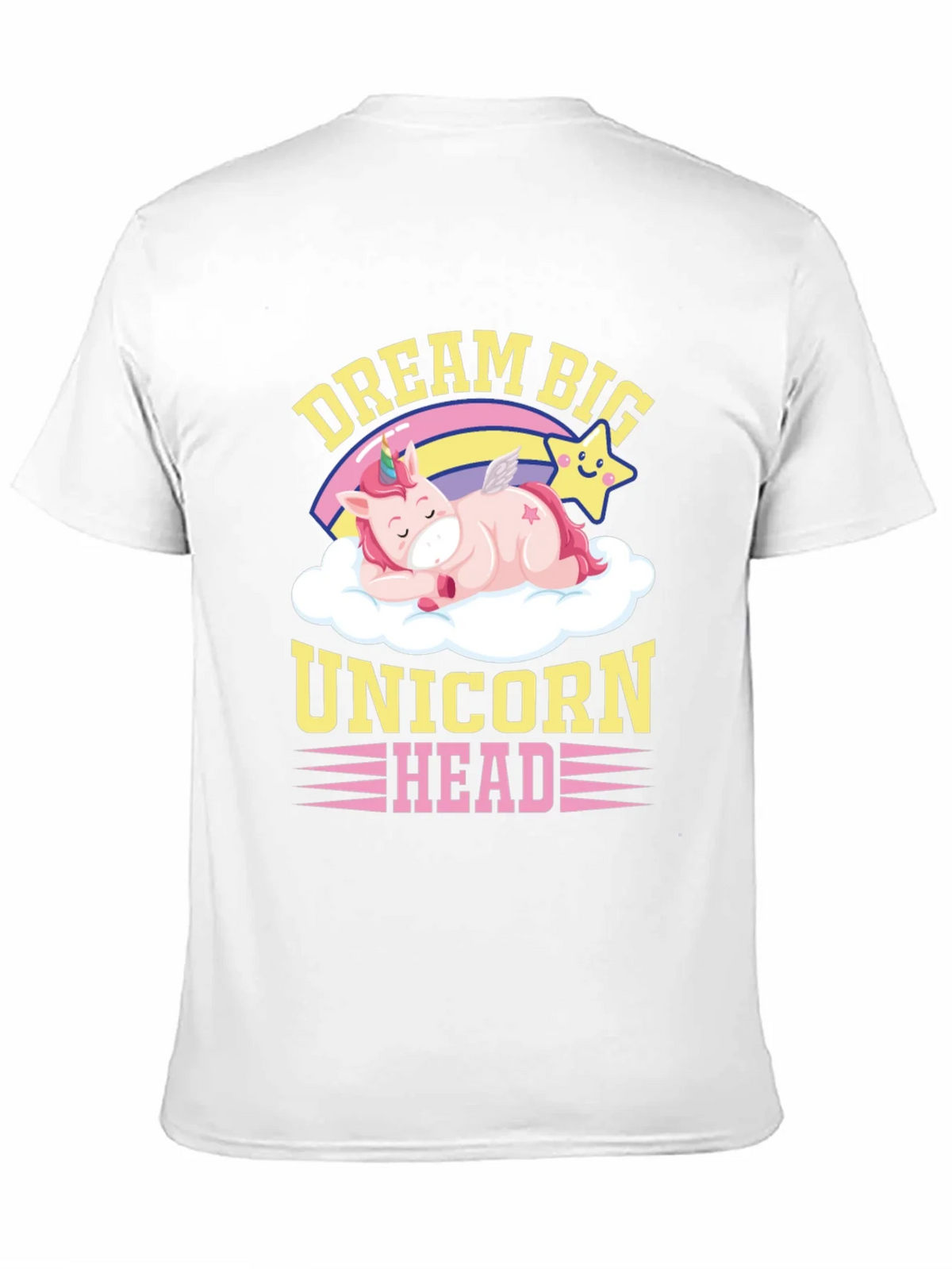 Dream Big Unicorn Head Graphic T-Shirt product image 10