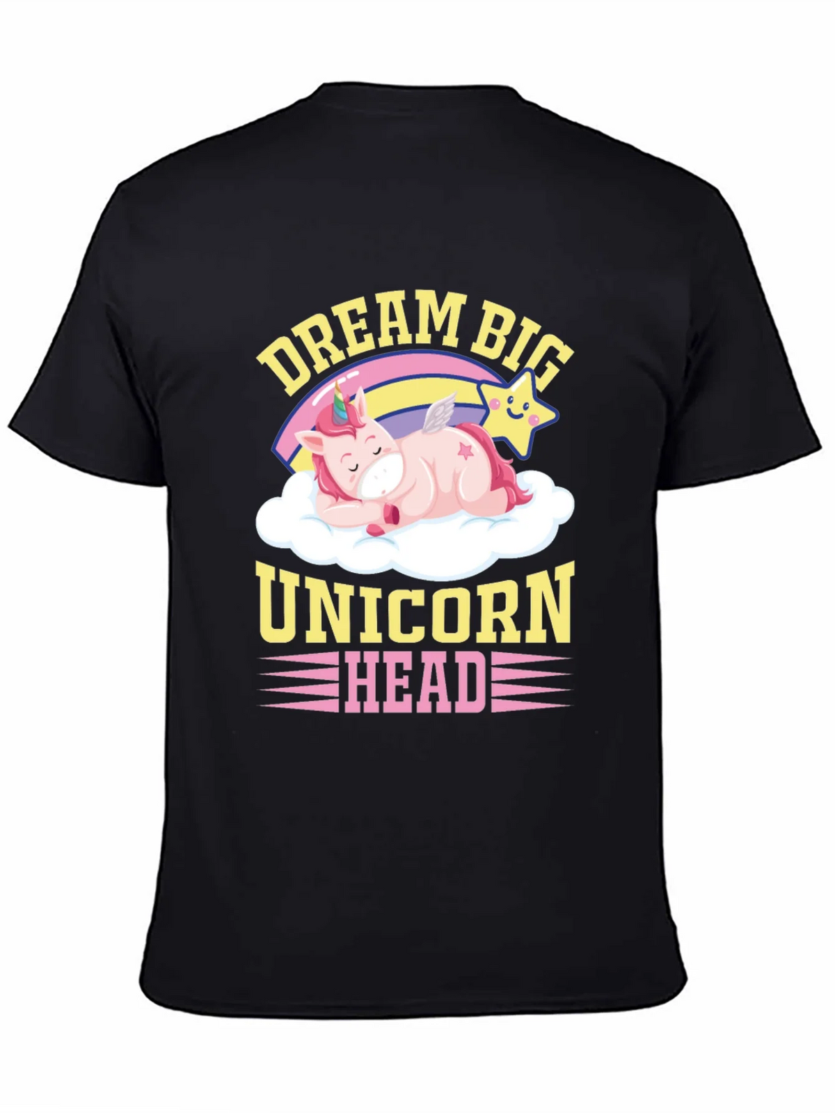 Dream Big Unicorn Head Graphic T-Shirt product image 4