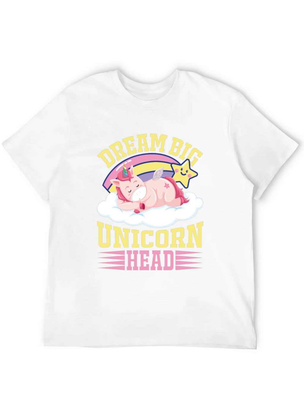 Dream Big Unicorn Head Graphic T-Shirt product image 11