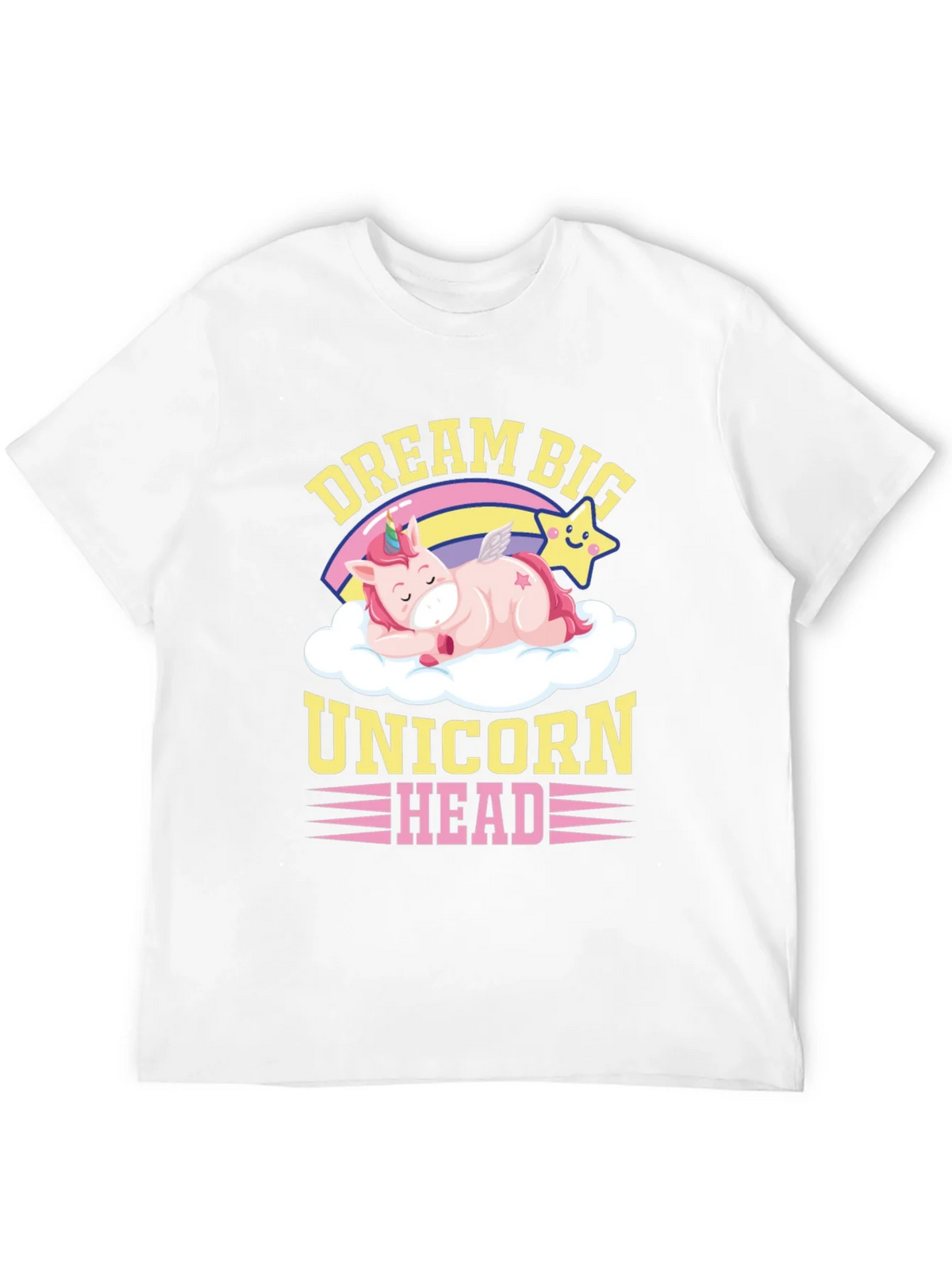 Dream Big Unicorn Head Graphic T-Shirt product image 11