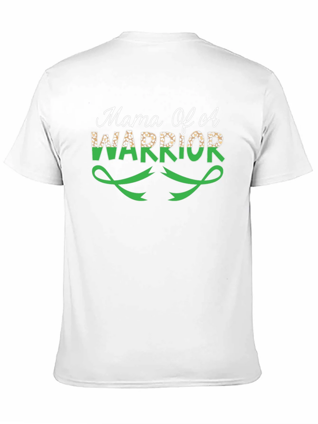 Mama Of A Warrior T-Shirt Green Ribbon Leopard Print product image 6
