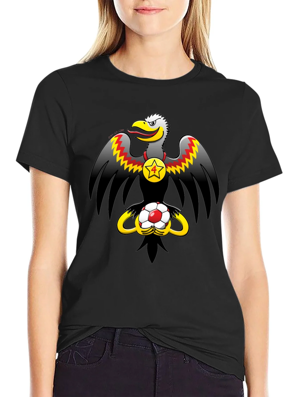 Eagle & Soccer Ball Graphic T-Shirt product image 2
