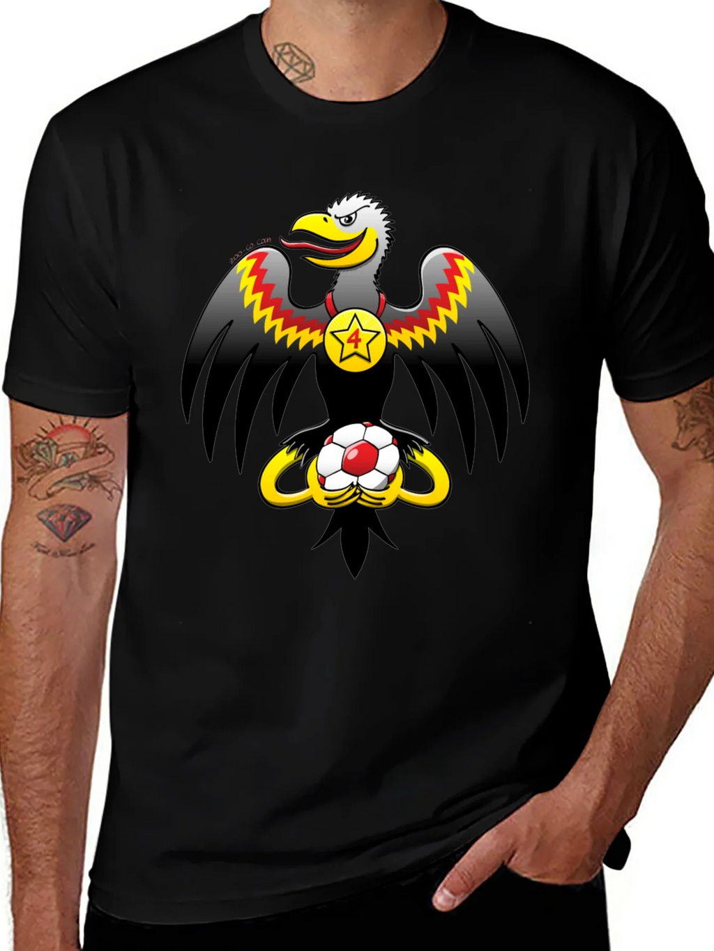Eagle & Soccer Ball Graphic T-Shirt product image 1