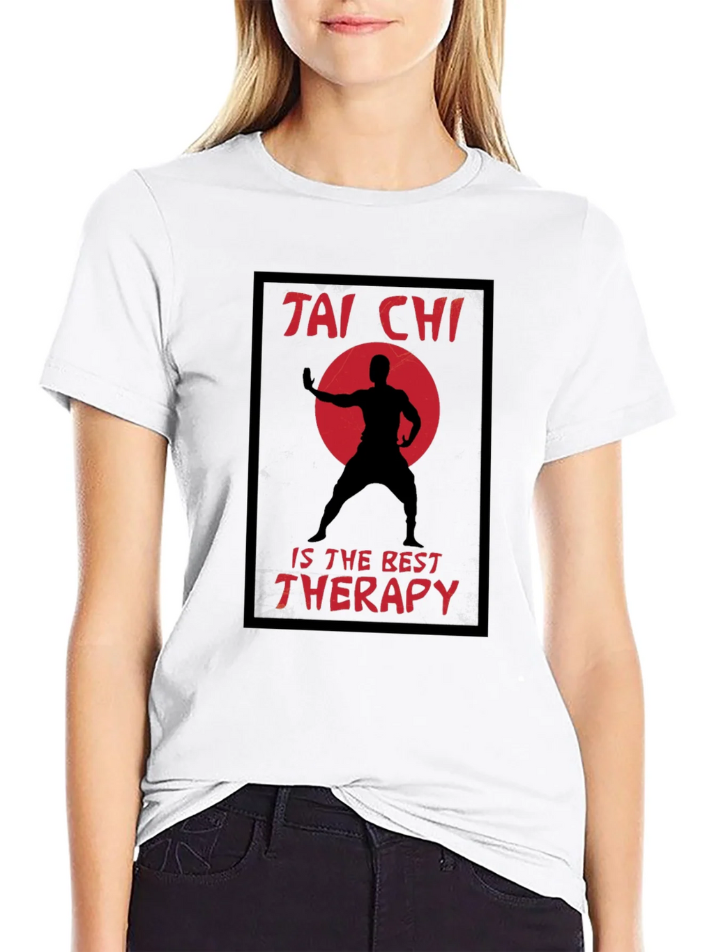 Tai Chi Therapy Black T-Shirt product image 8