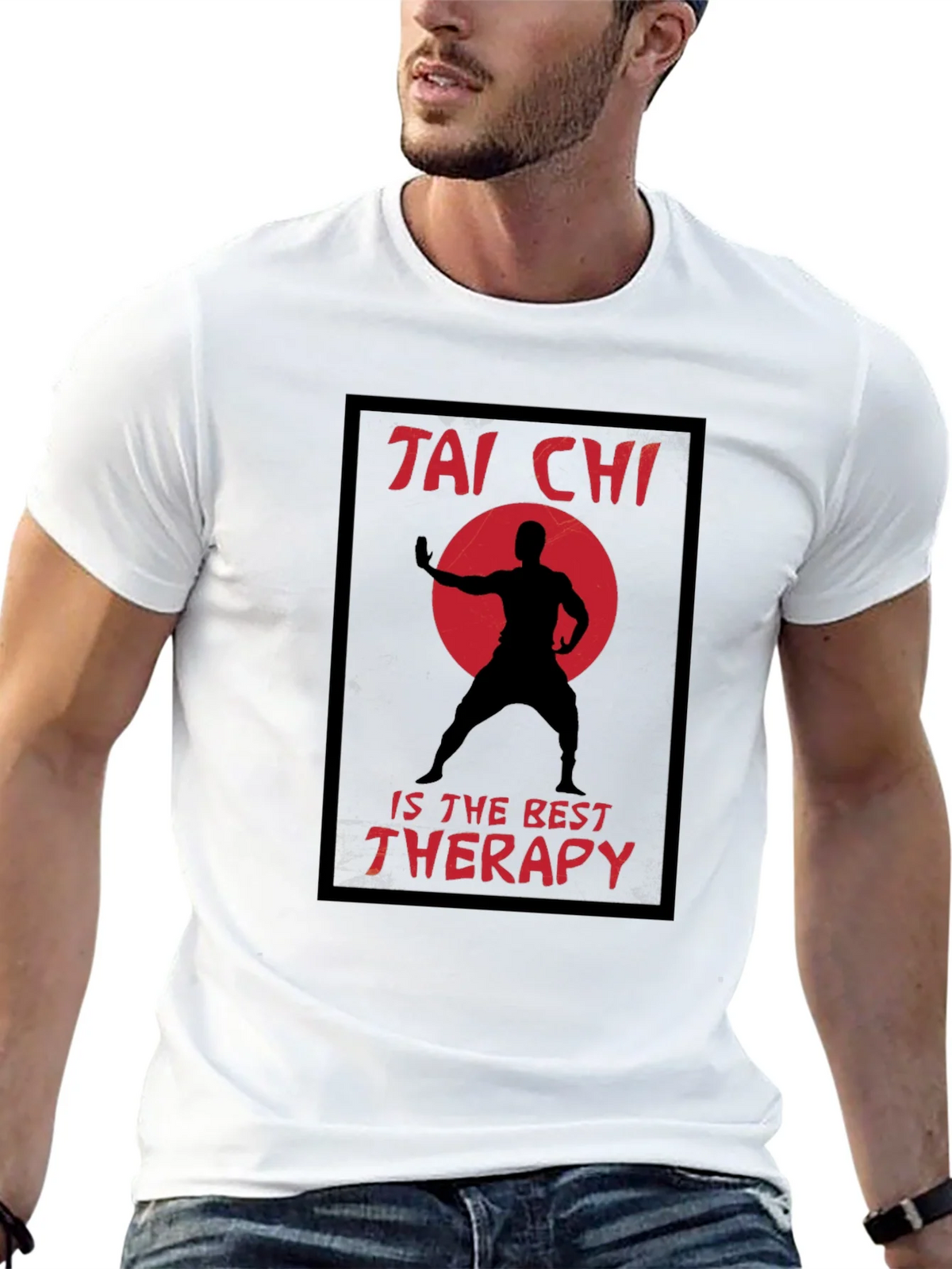 Tai Chi Therapy Black T-Shirt product image 12