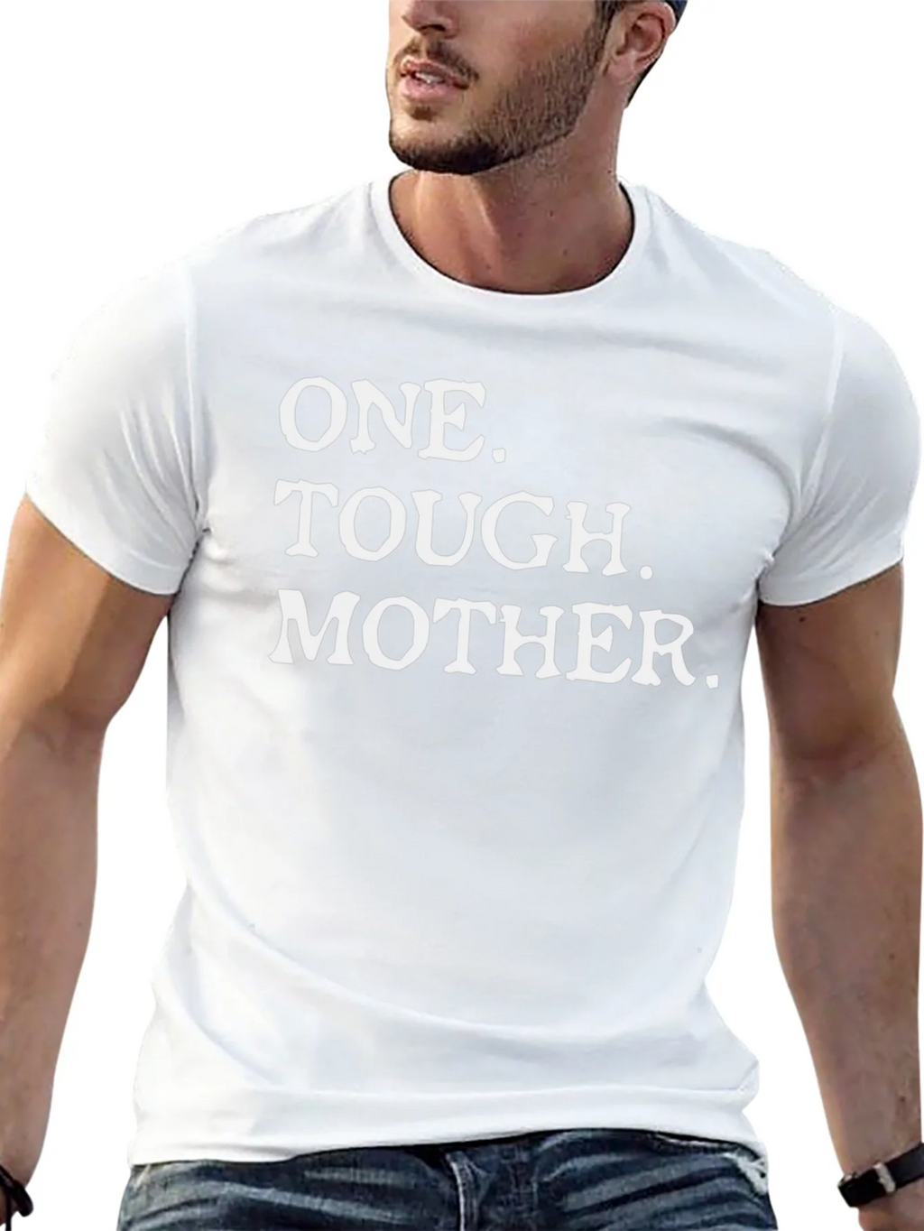 One Tough Mother T-Shirt - Mens Black Graphic Tee product image 12