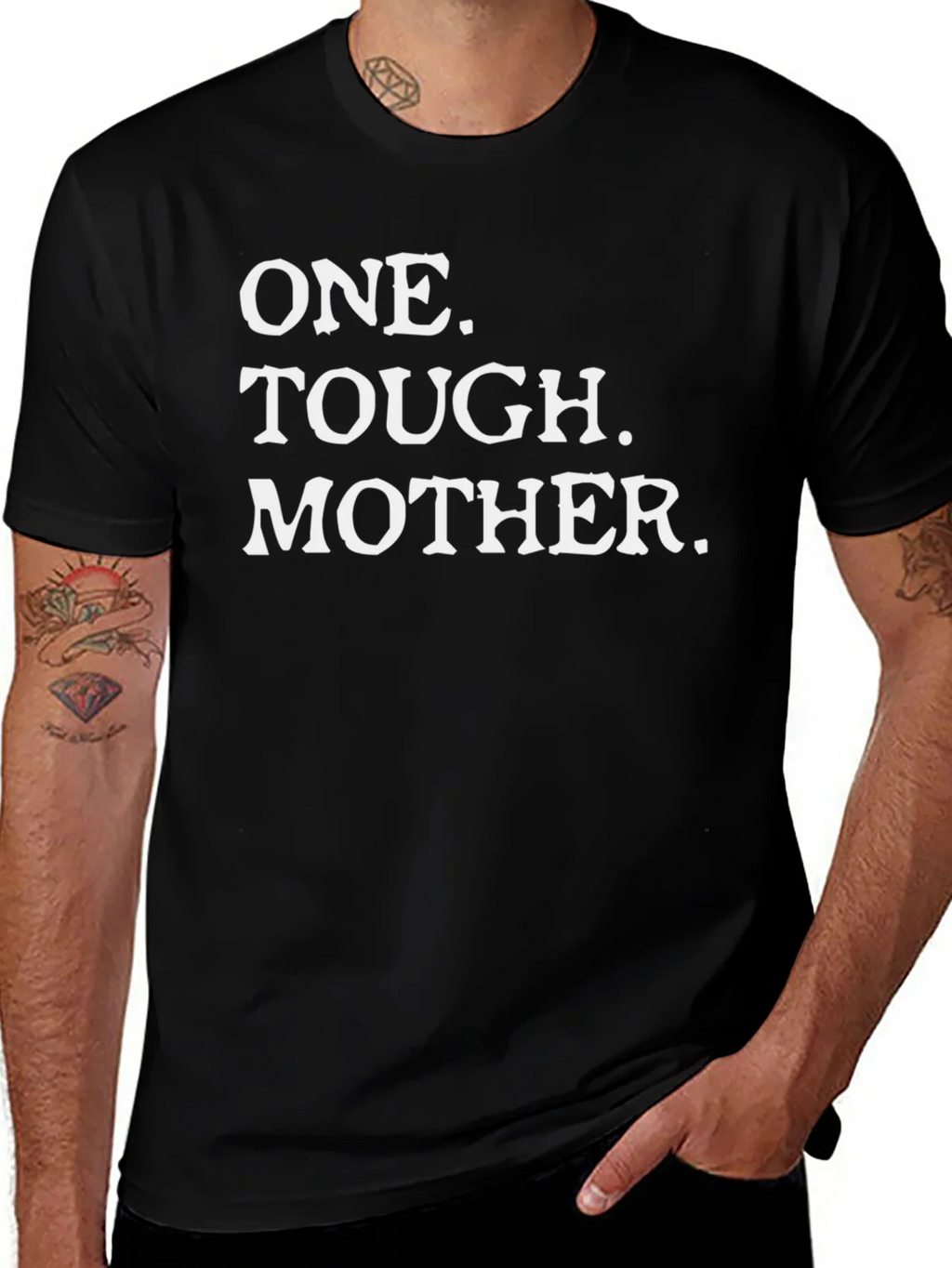 One Tough Mother T-Shirt - Mens Black Graphic Tee product image 1