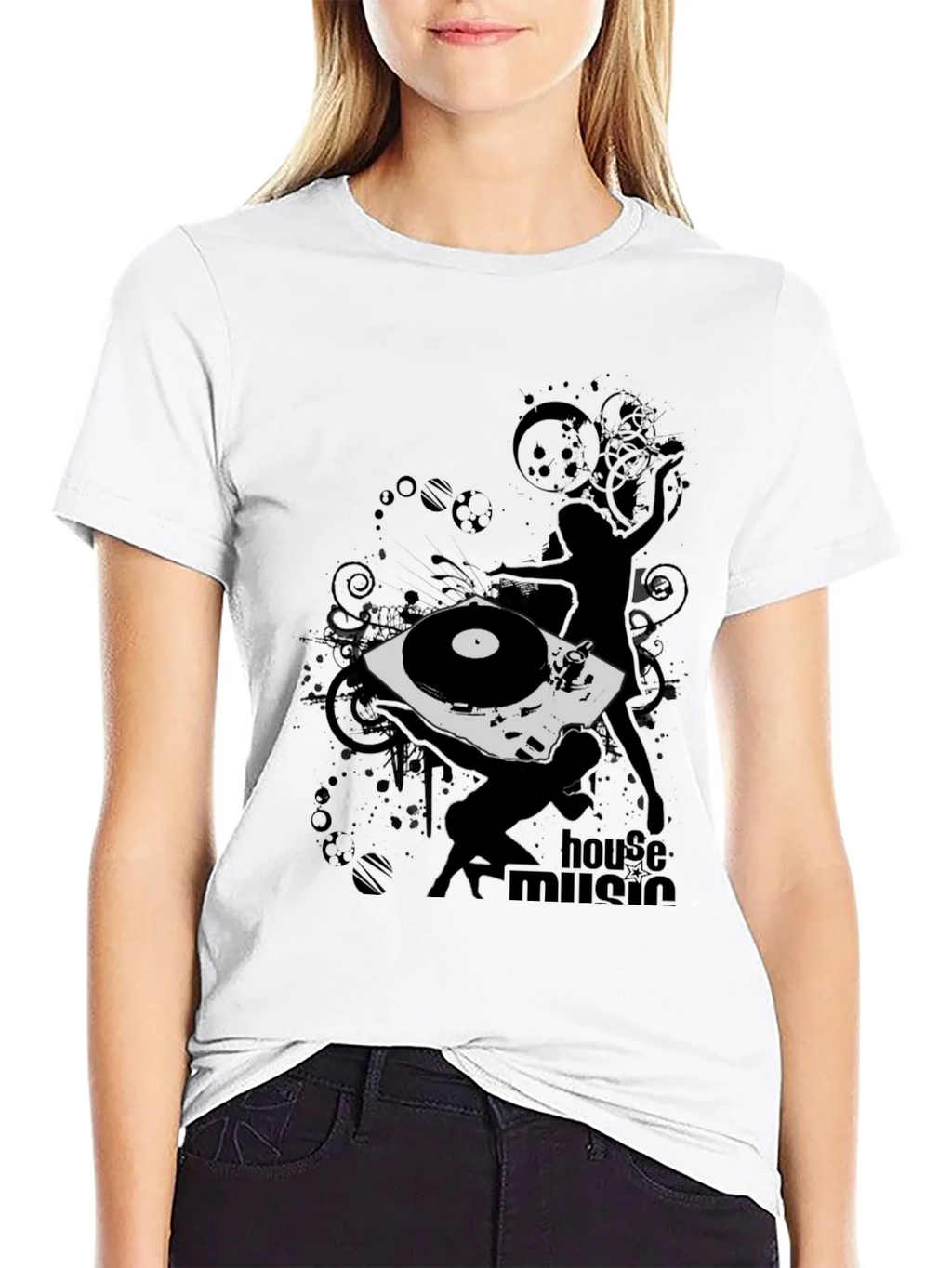 House Music DJ Black T-Shirt product image 8
