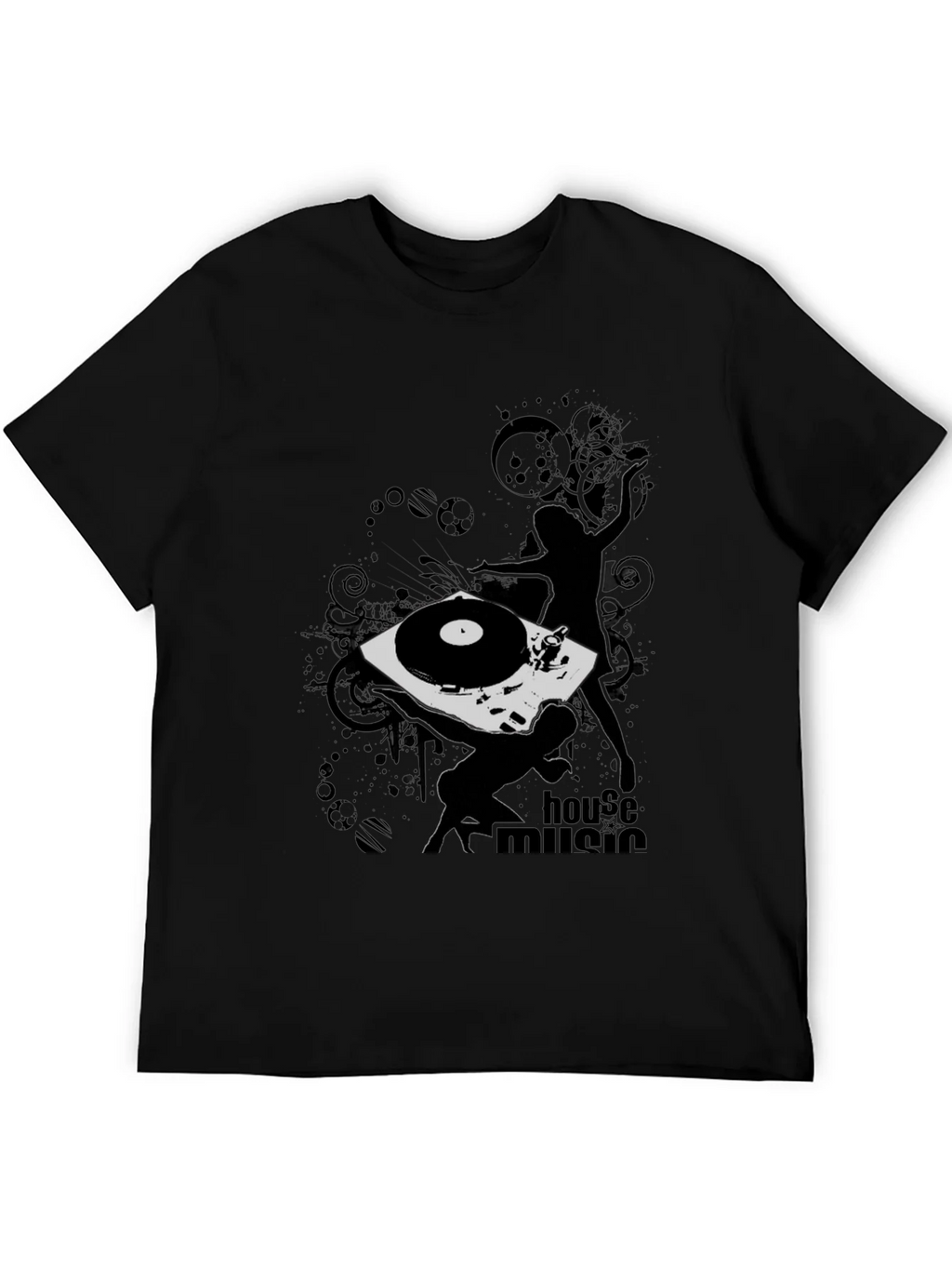 House Music DJ Black T-Shirt product image 5