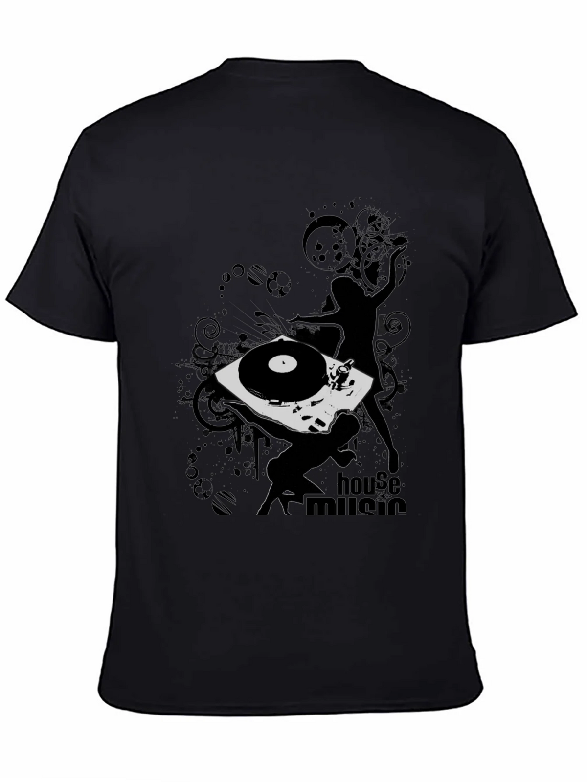 House Music DJ Black T-Shirt product image 4