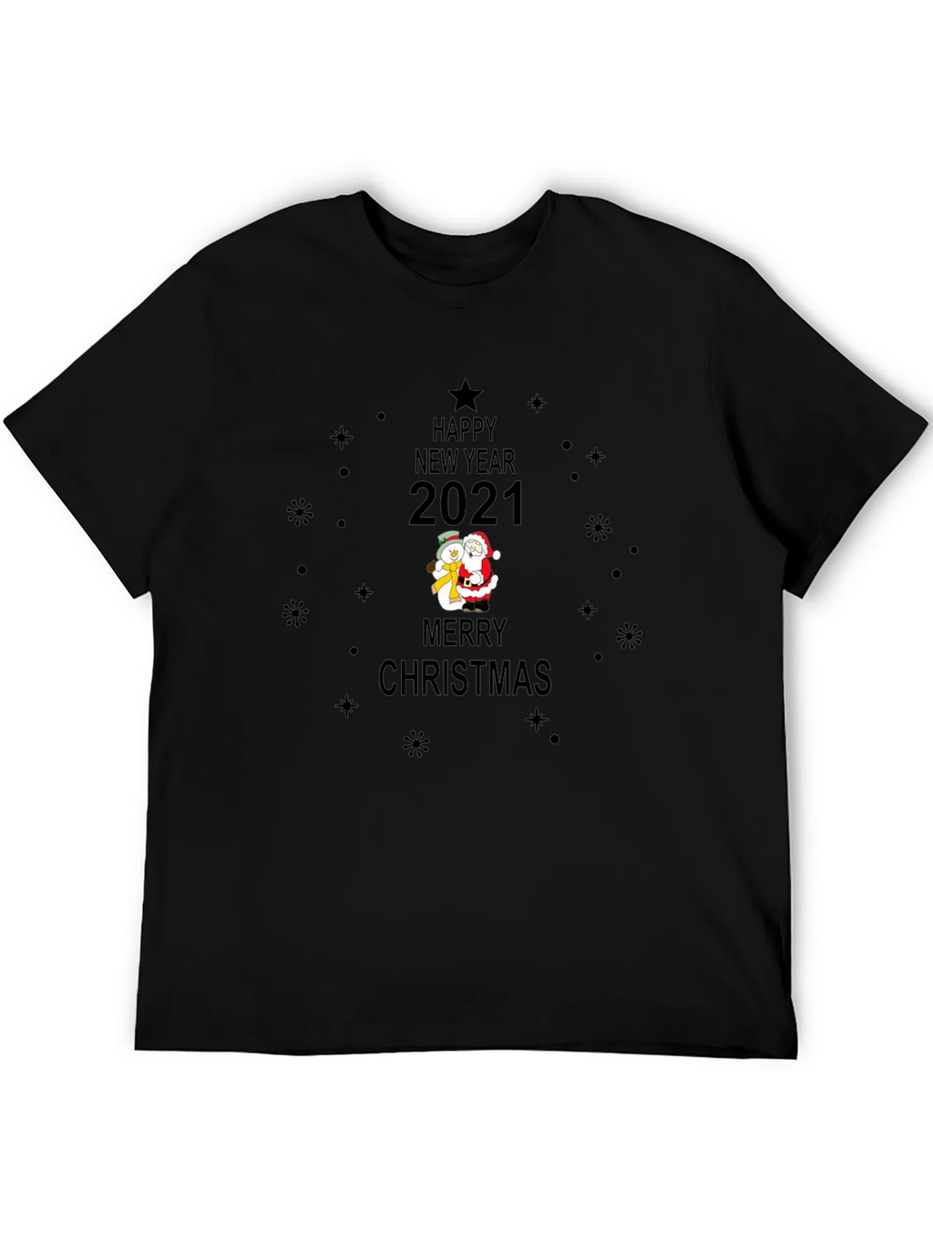 Happy New Year 2021 Christmas Graphic T-Shirt product image 5