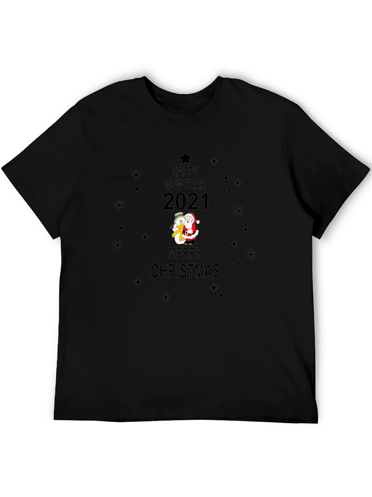 Happy New Year 2021 Christmas Graphic T-Shirt product image 5