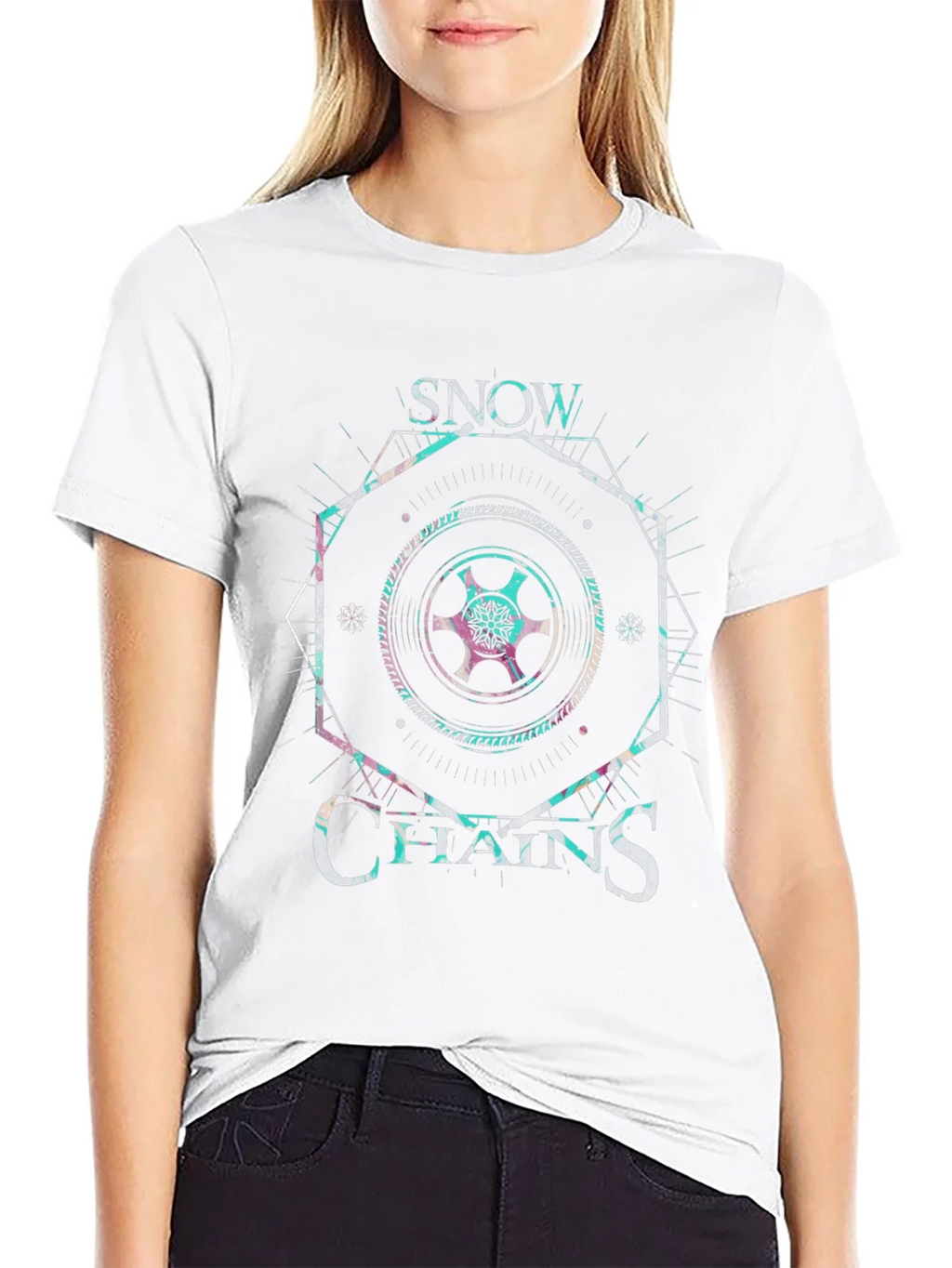 Snow Chains Graphic Tee - Unique Design Comfortable Fit product image 6