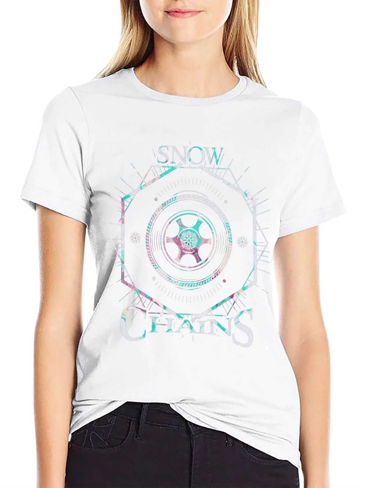 Snow Chains Graphic Tee - Unique Design Comfortable Fit product image 6