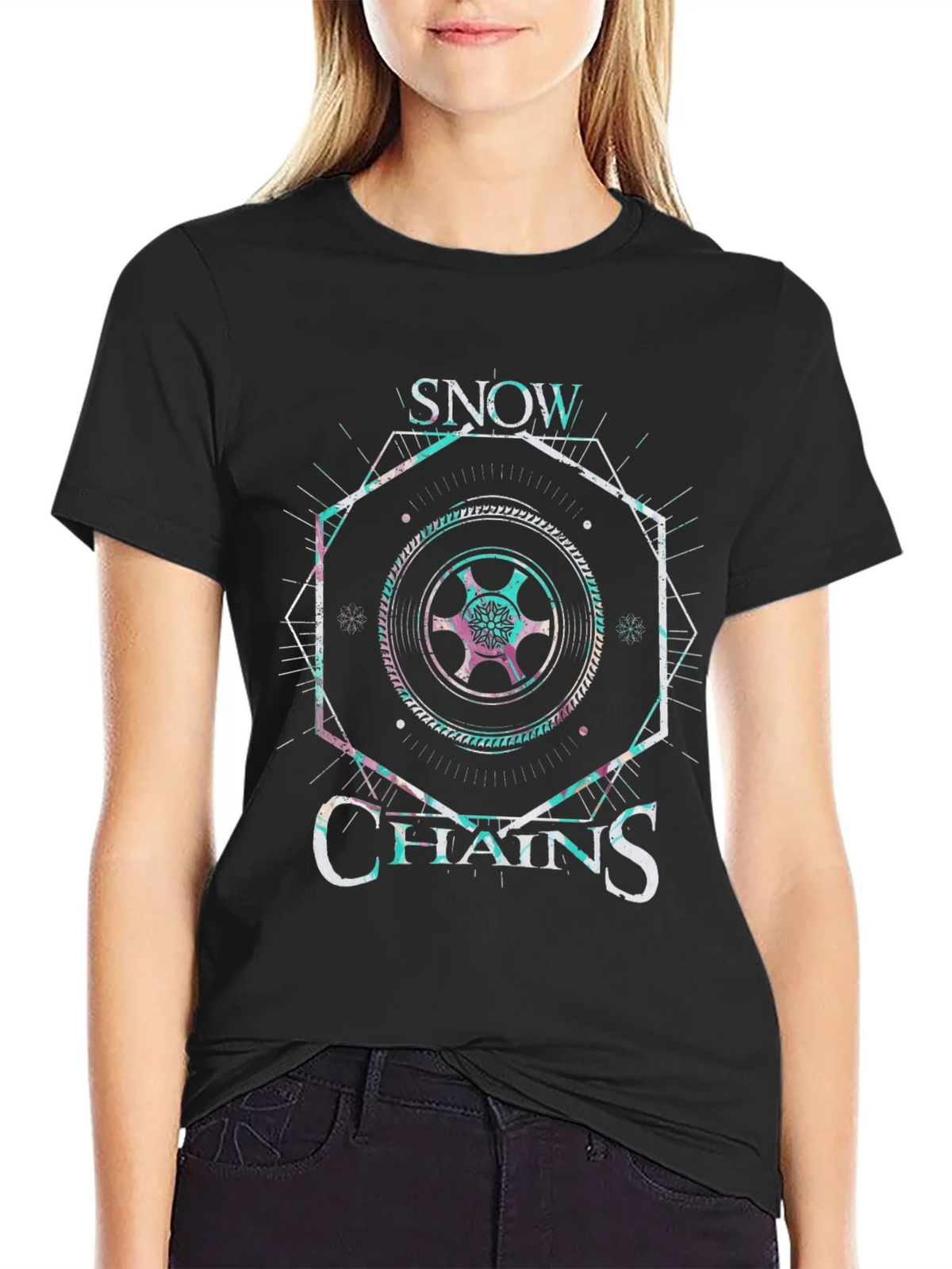 Snow Chains Graphic Tee - Unique Design Comfortable Fit product image 1