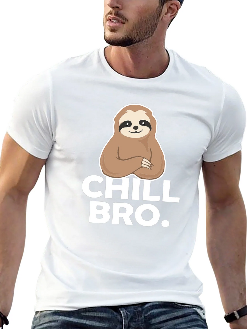 Chill Bro Sloth Graphic Tee - Relaxed Comfort product image 12