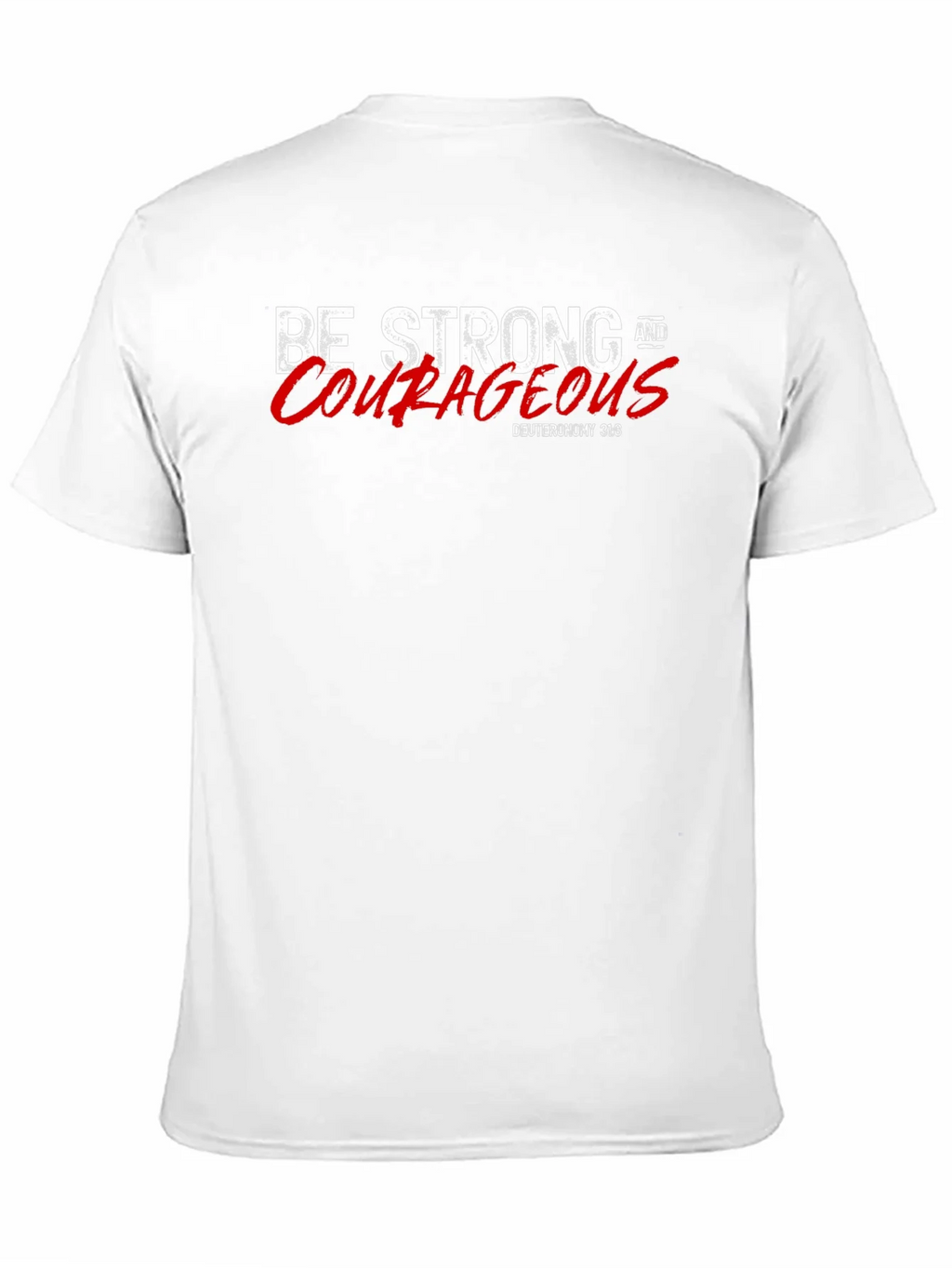 Be Strong and Courageous Black T-Shirt product image 10