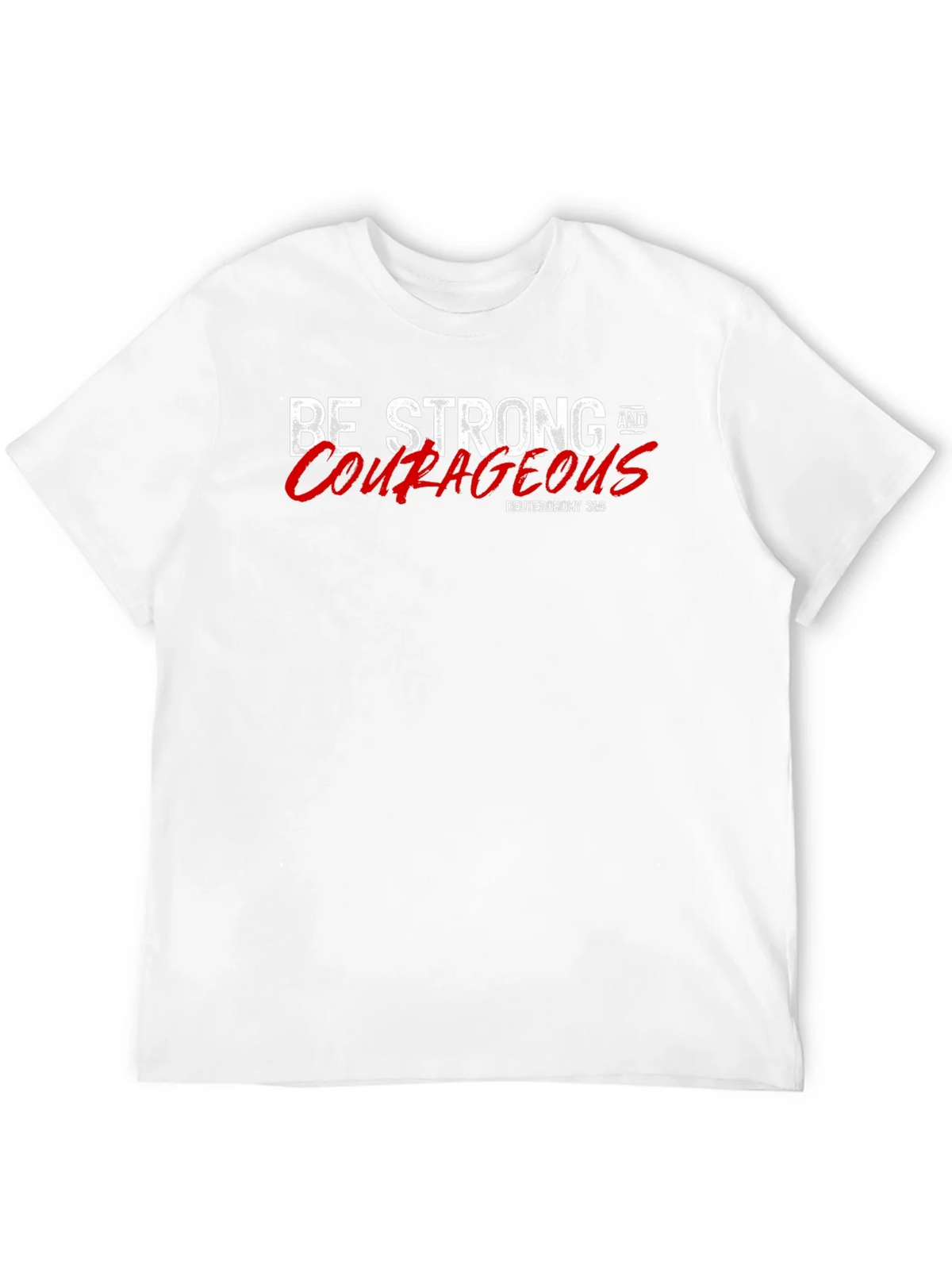 Be Strong and Courageous Black T-Shirt product image 11