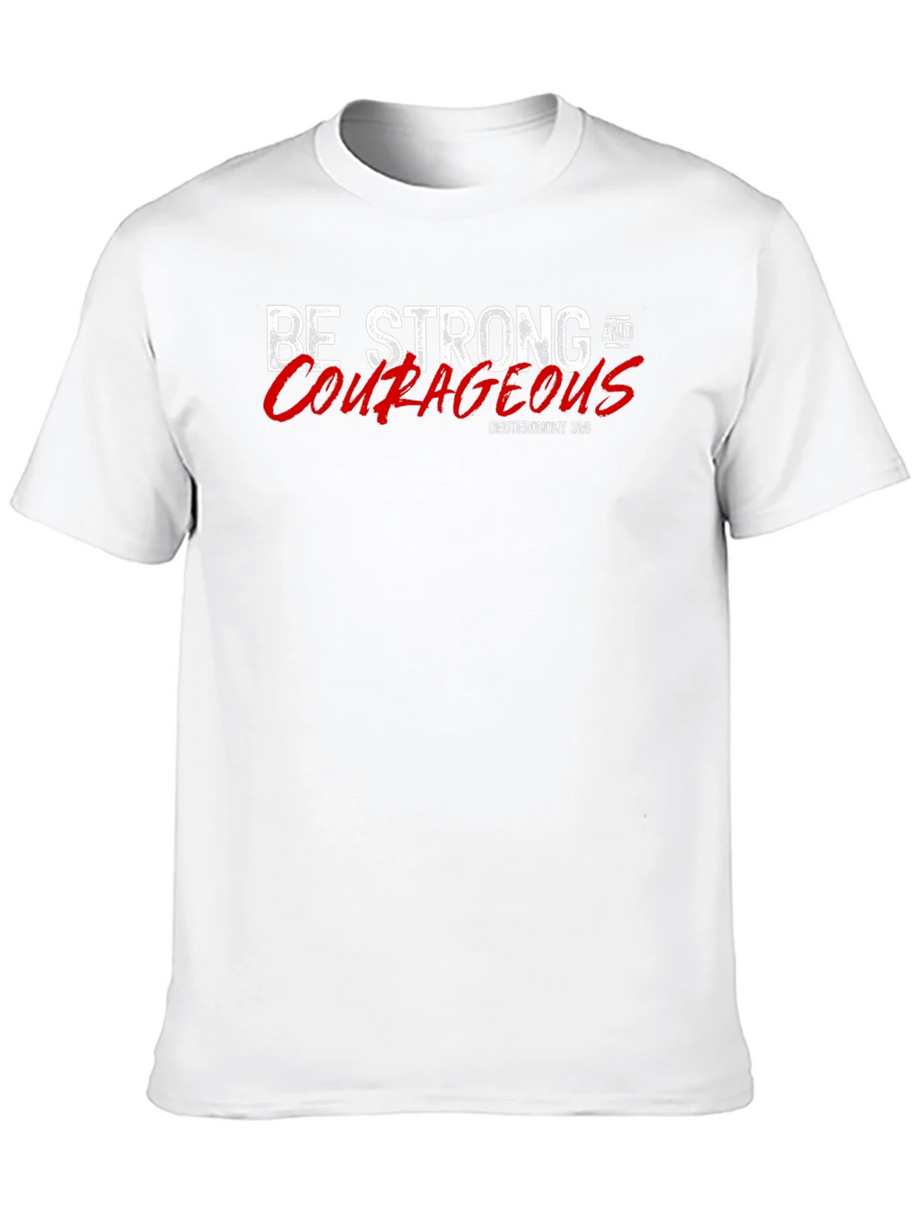 Be Strong and Courageous Black T-Shirt product image 9