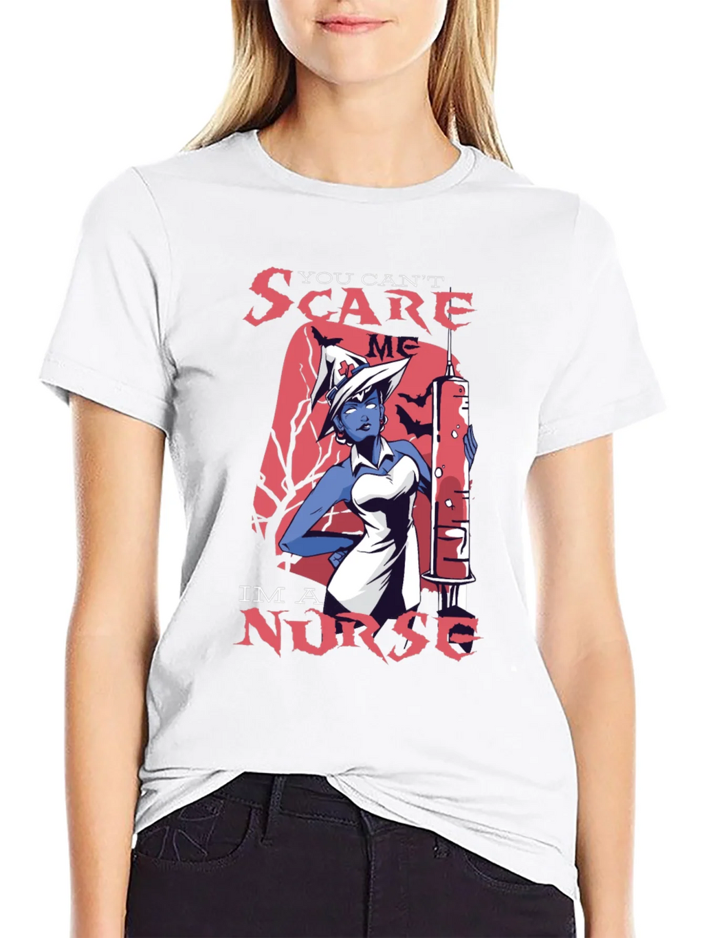 You Cant Scare Me Im a Nurse T-Shirt product image 8