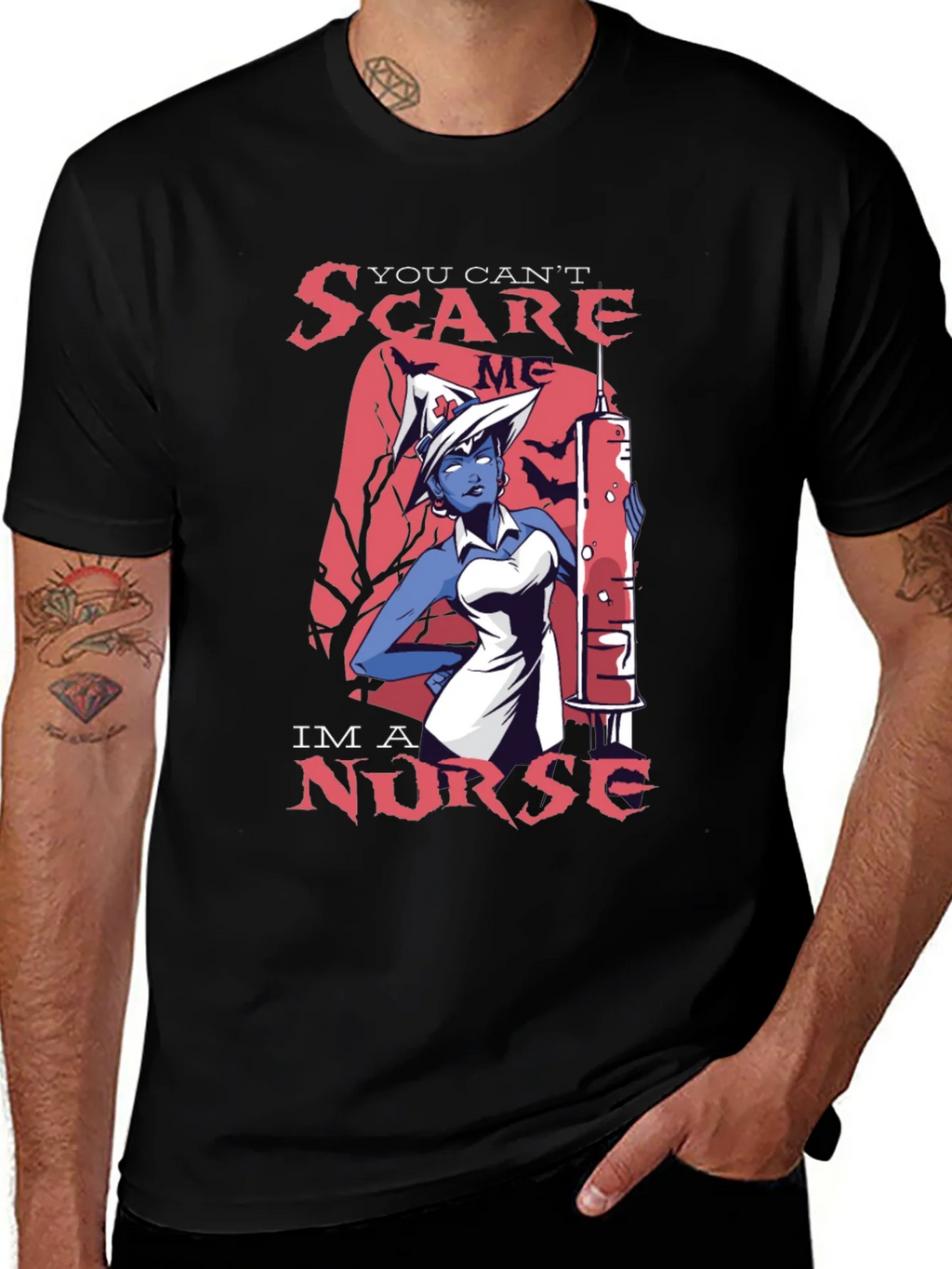 You Cant Scare Me Im a Nurse T-Shirt product image 1