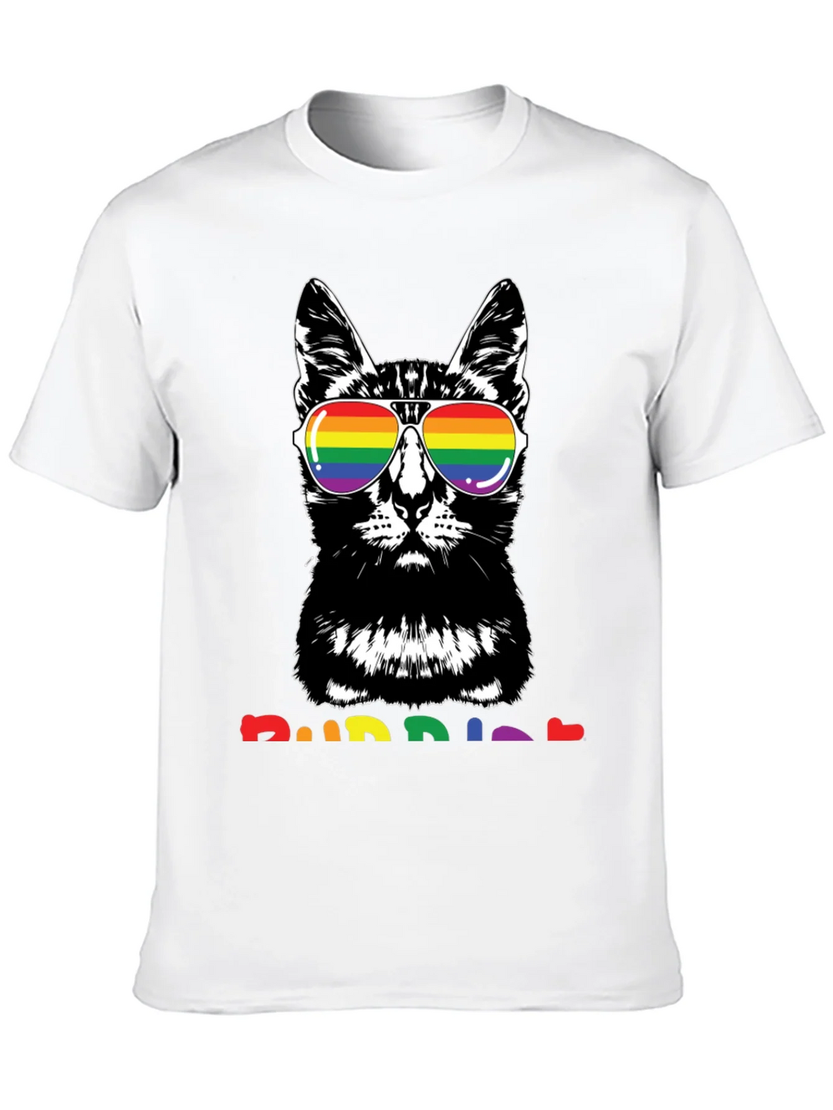 Cool Cat Rainbow T-Shirt product image 5
