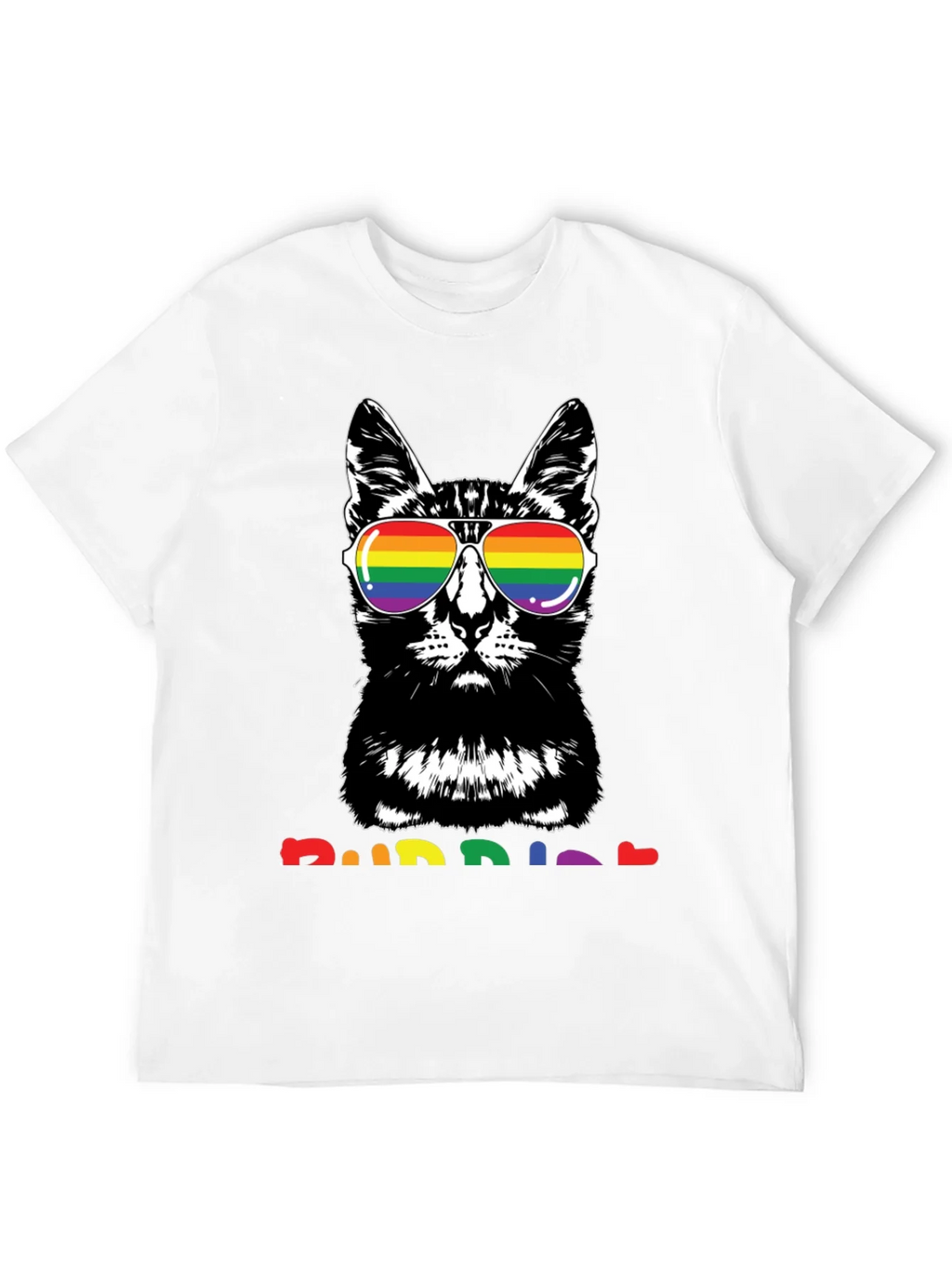 Cool Cat Rainbow T-Shirt product image 6