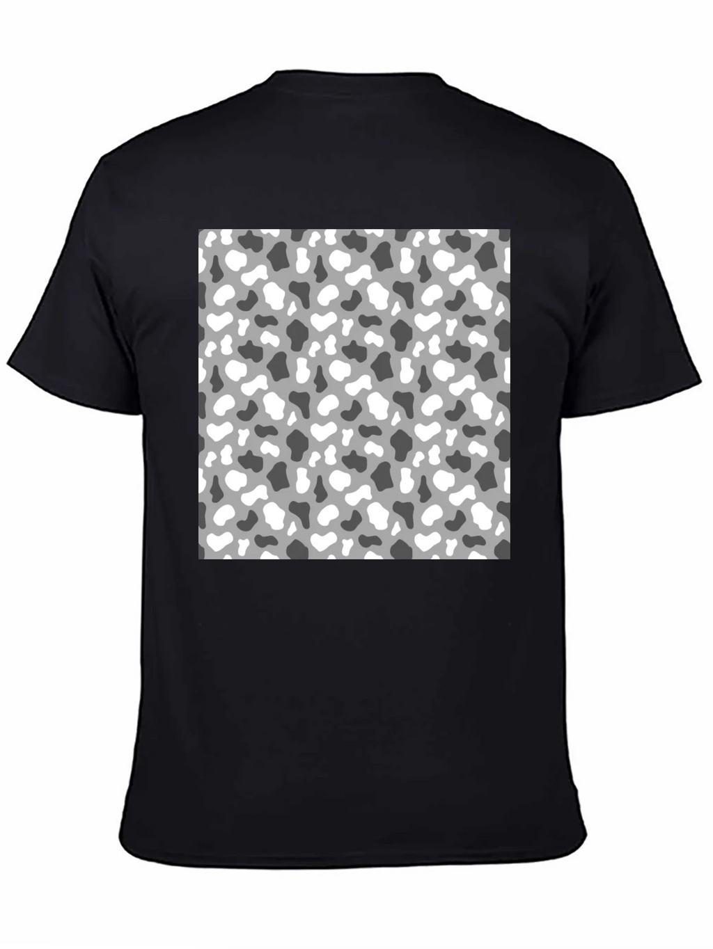 Trendy Camo Print Mens Black T-Shirt product image 4
