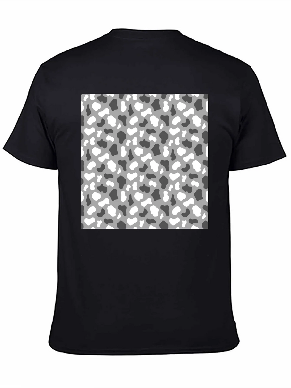 Trendy Camo Print Mens Black T-Shirt product image 4
