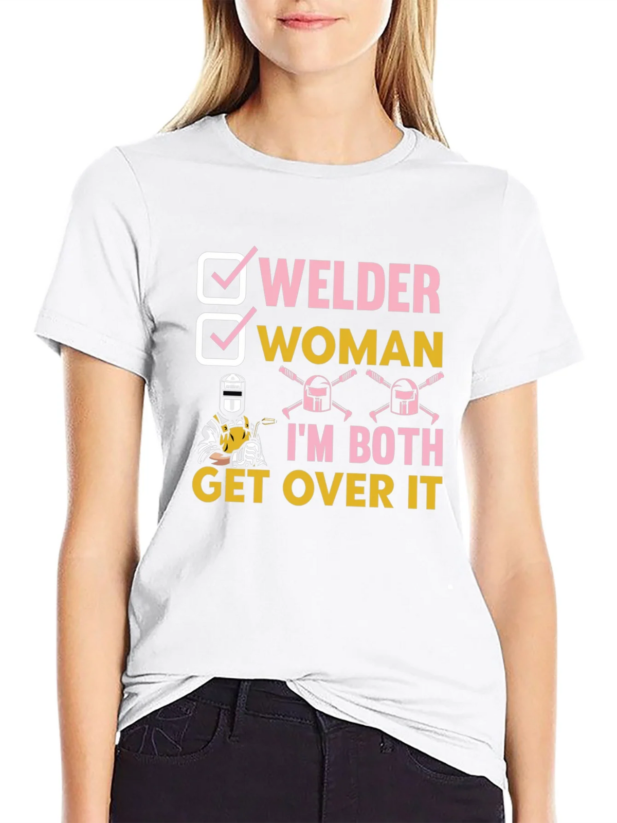 Welder Woman Graphic T-Shirt Funny Tee product image 8