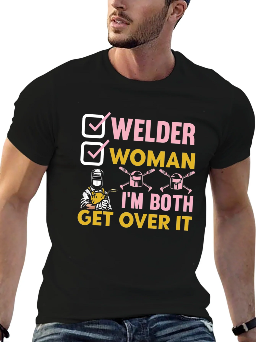 Welder Woman Graphic T-Shirt Funny Tee product image 6