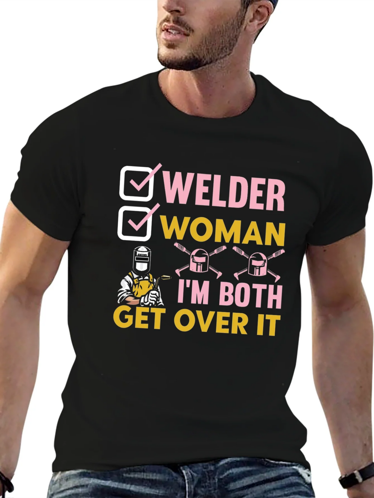 Welder Woman Graphic T-Shirt Funny Tee product image 6
