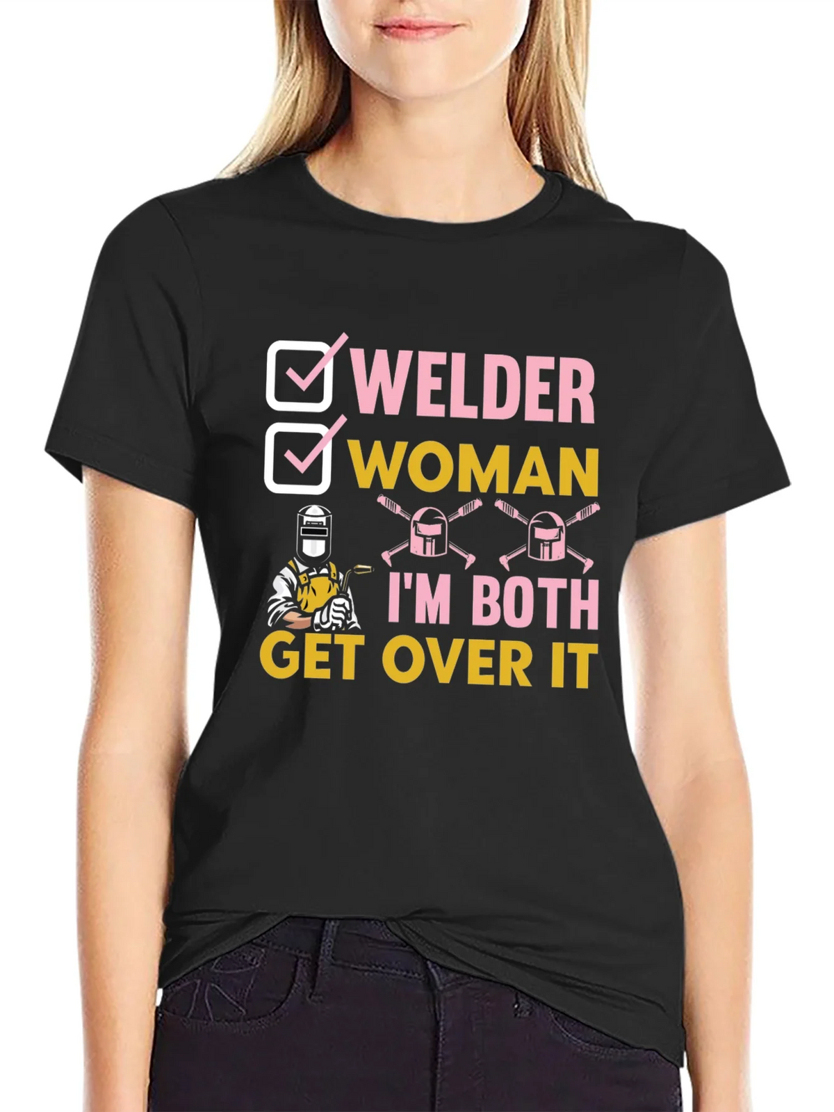 Welder Woman Graphic T-Shirt Funny Tee product image 2