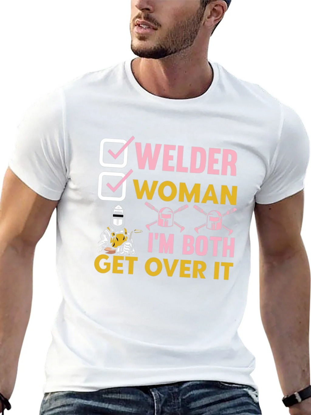 Welder Woman Graphic T-Shirt Funny Tee product image 12