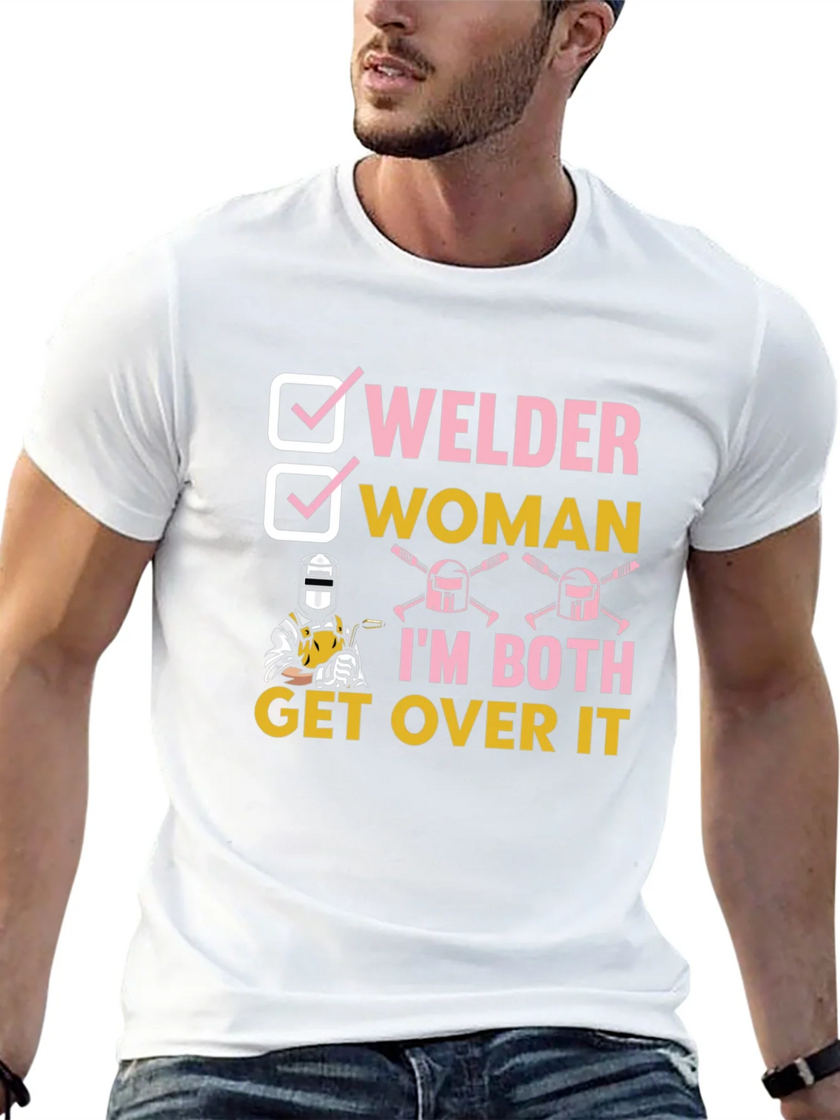Welder Woman Graphic T-Shirt Funny Tee product image 12