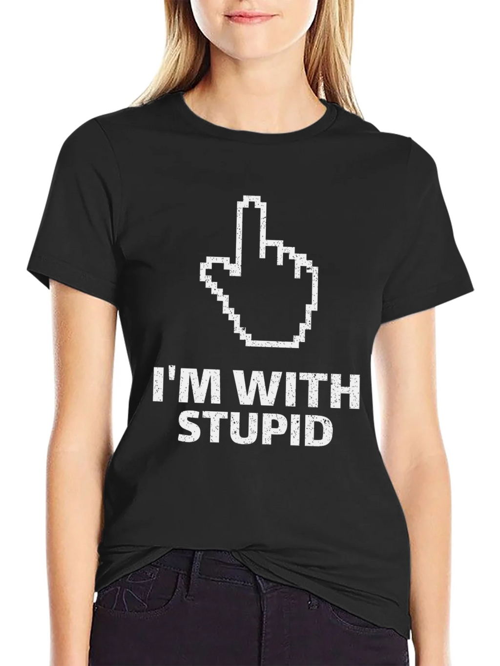 Im With Stupid Graphic Tee product image 2
