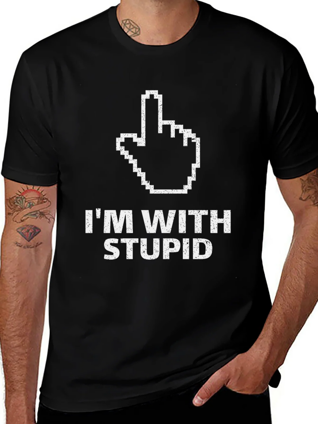 Im With Stupid Graphic Tee product image 1