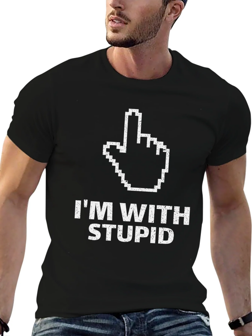 Im With Stupid Graphic Tee product image 6