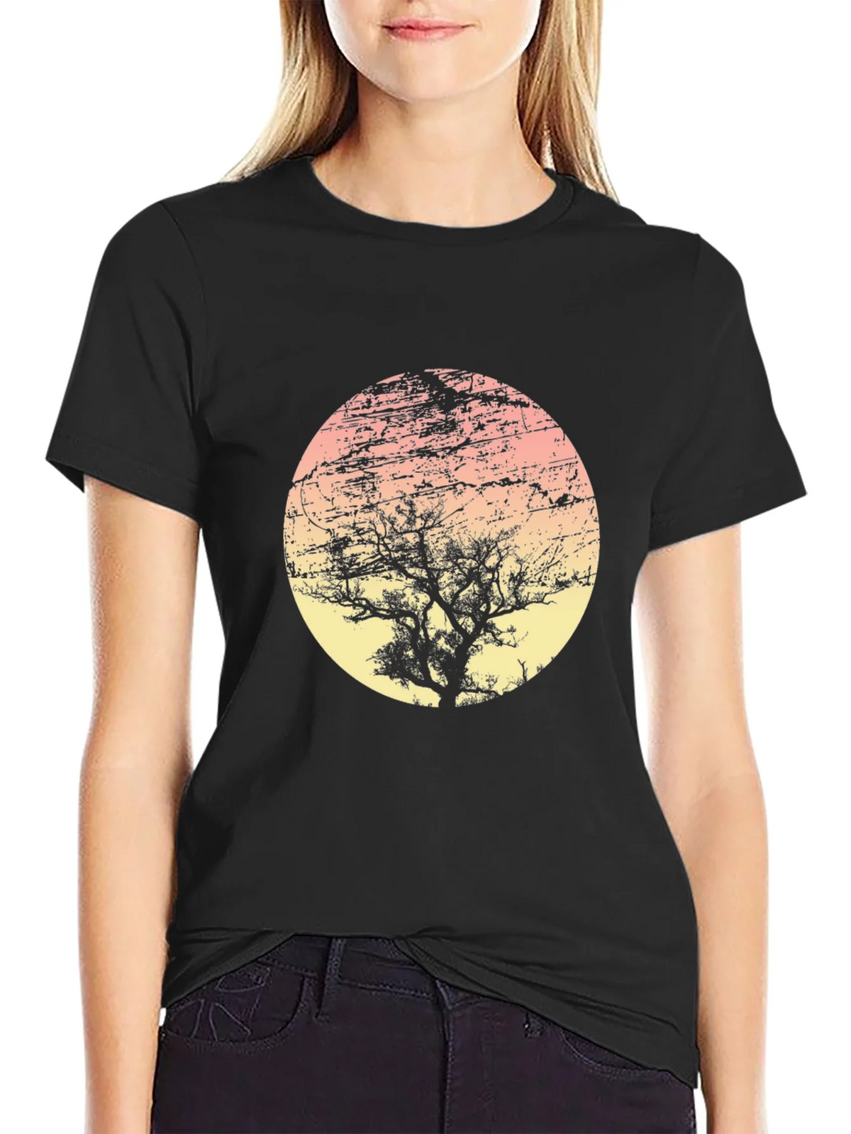 Sunset Tree Graphic Tee - Unique Design product image 2