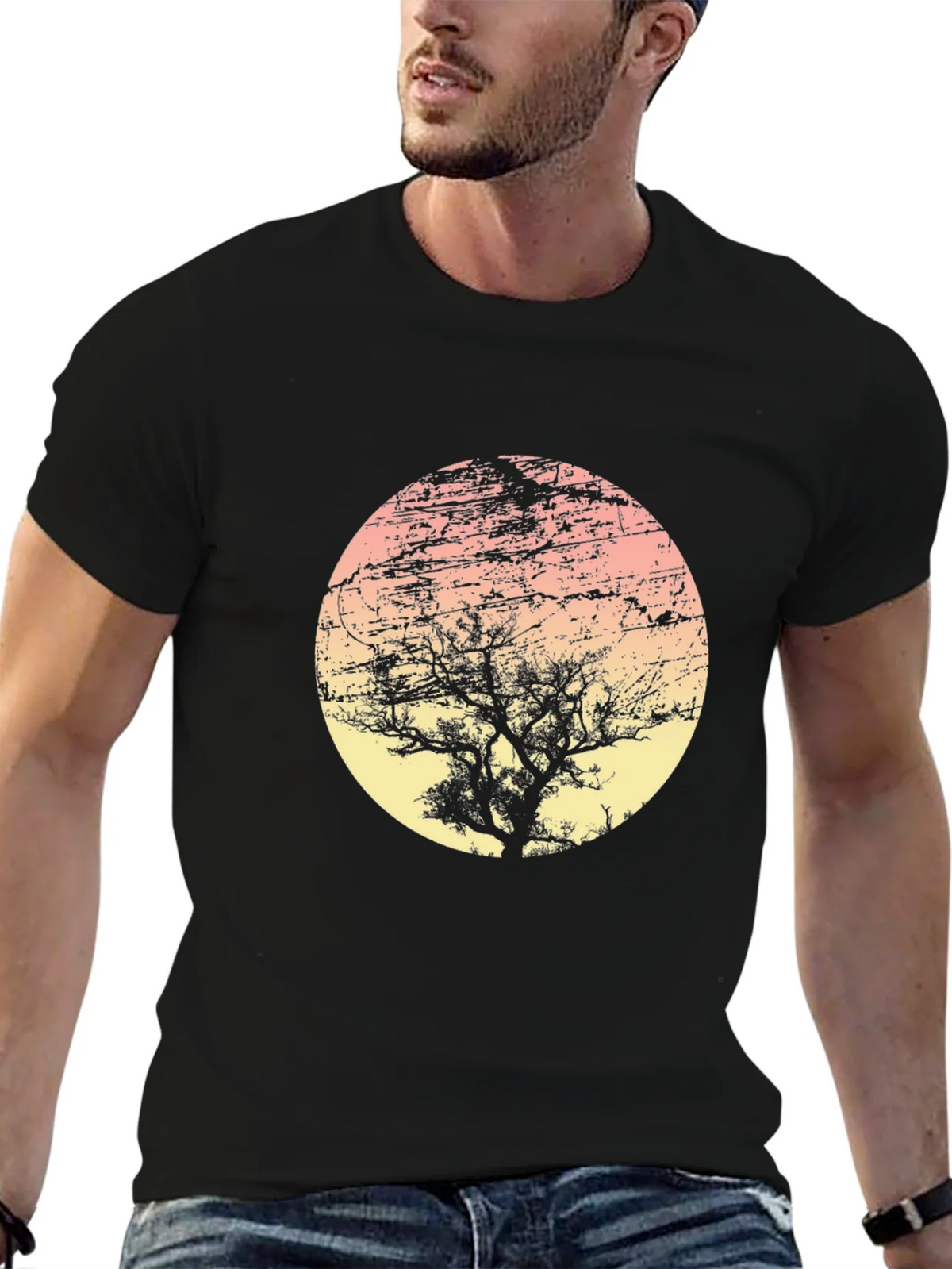 Sunset Tree Graphic Tee - Unique Design product image 5