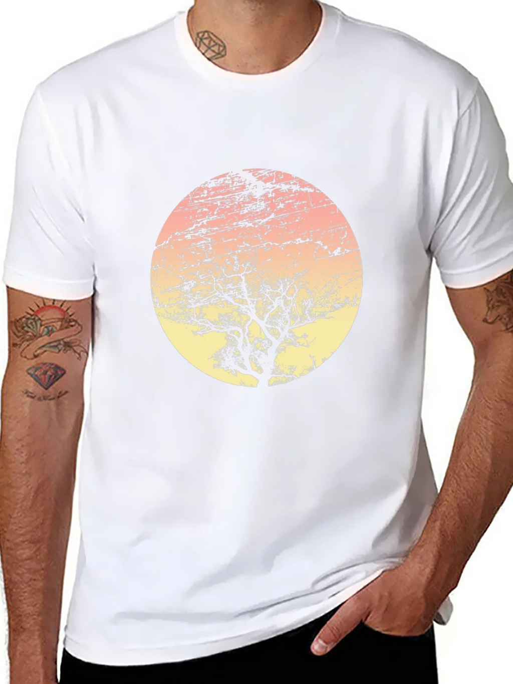 Sunset Tree Graphic Tee - Unique Design product image 6