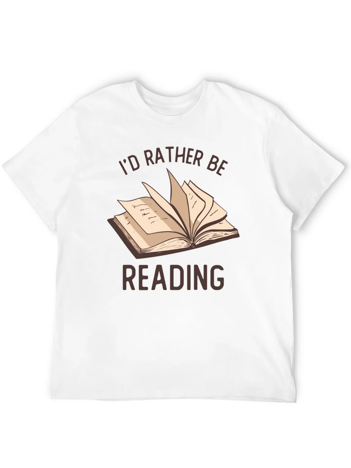 Id Rather Be Reading T-Shirt | Book Lover Tee product image 11