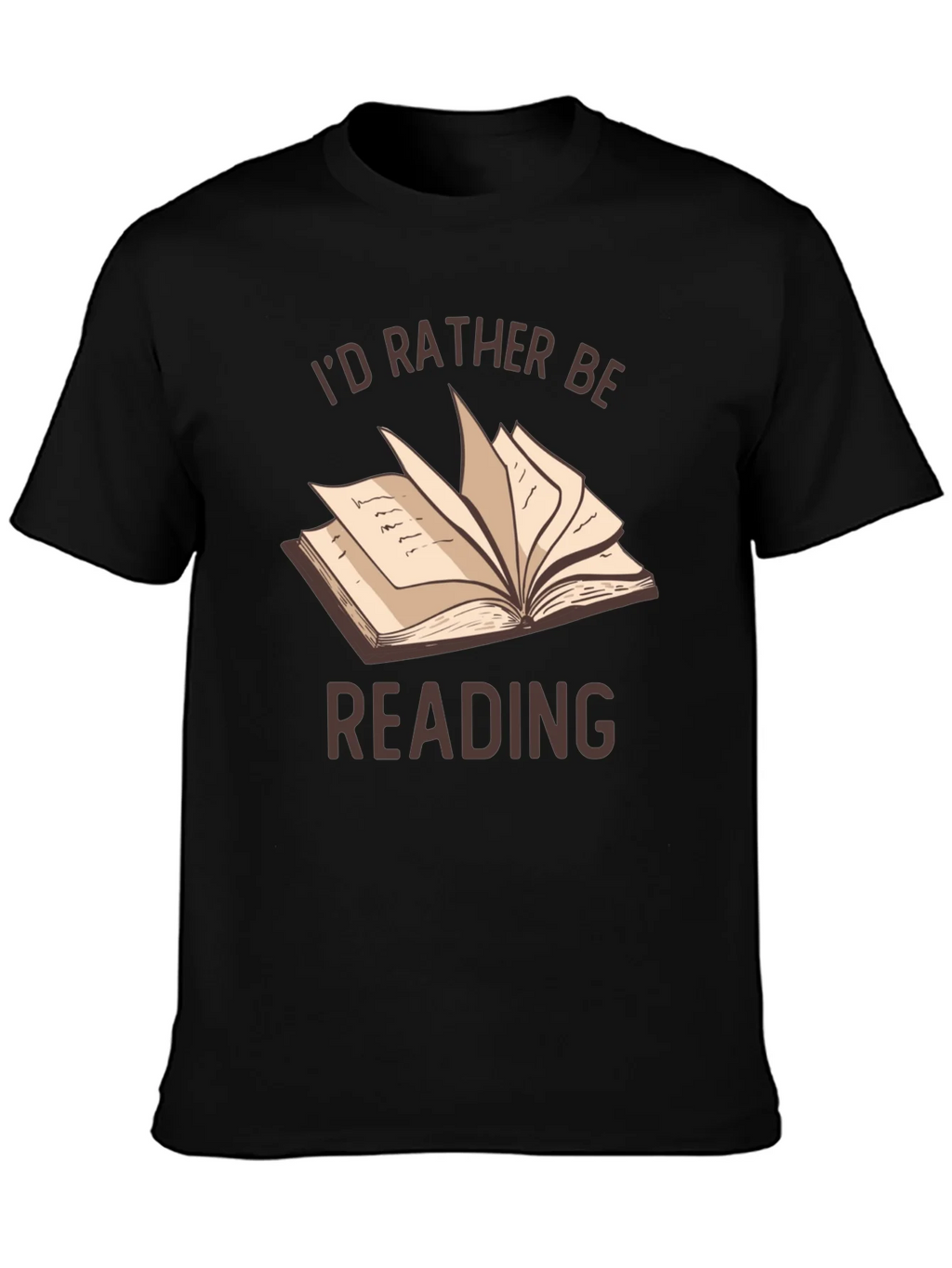 Id Rather Be Reading T-Shirt | Book Lover Tee product image 3