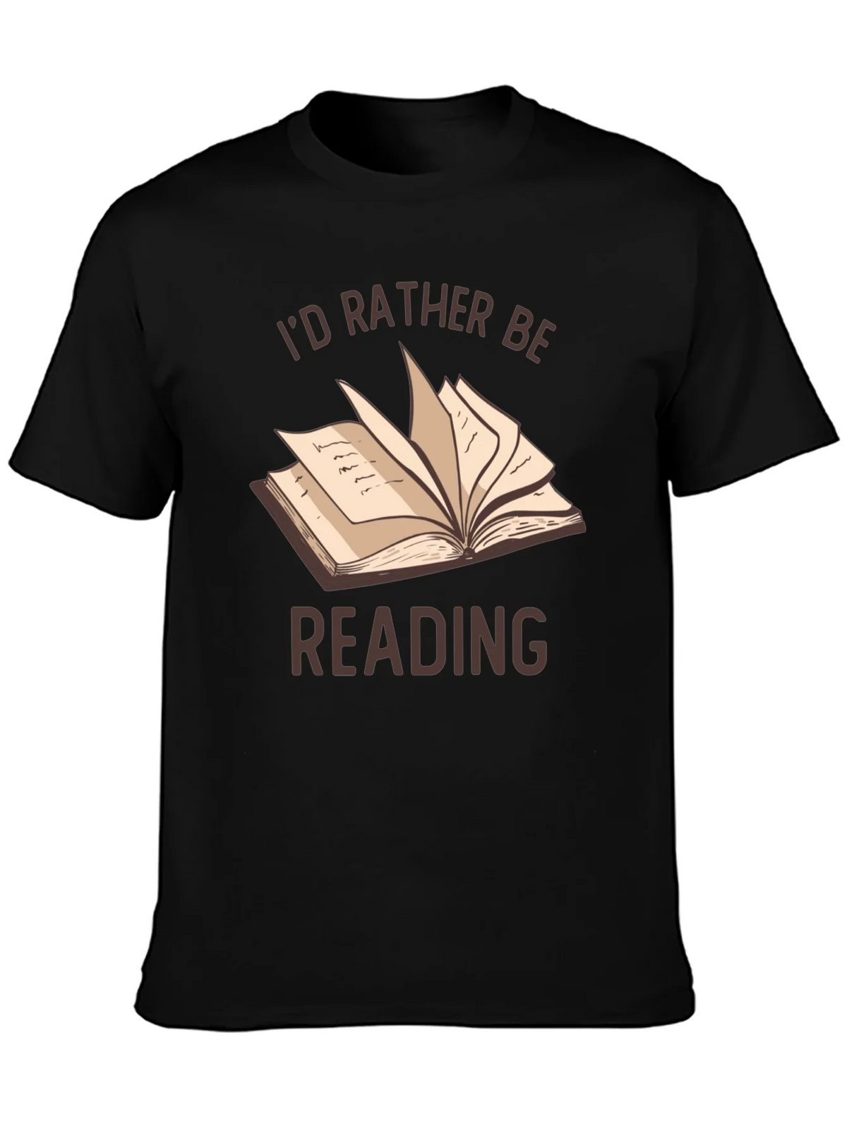 Id Rather Be Reading T-Shirt | Book Lover Tee product image 3