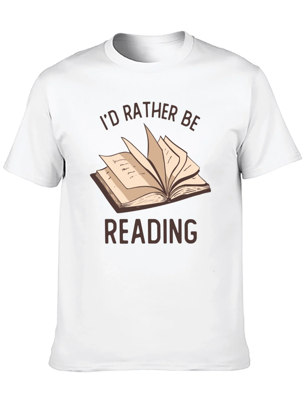 Id Rather Be Reading T-Shirt | Book Lover Tee product image 9