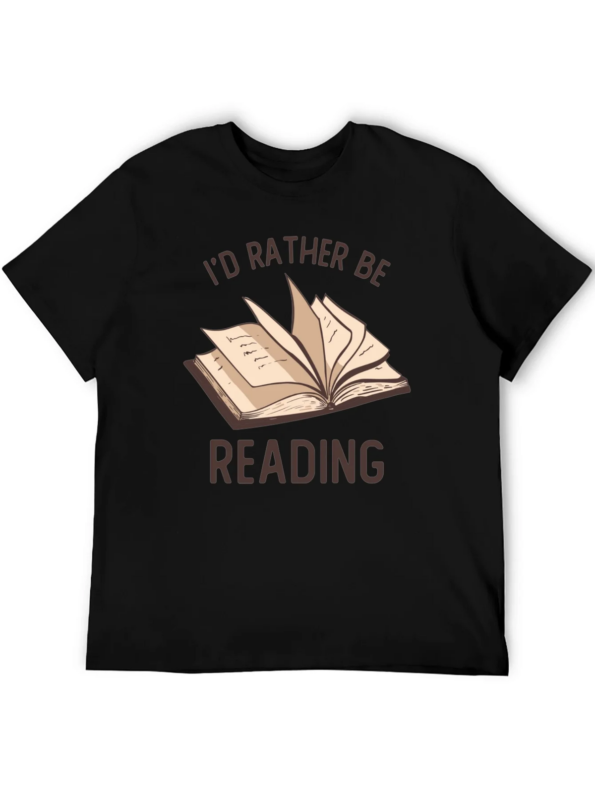 Id Rather Be Reading T-Shirt | Book Lover Tee product image 5