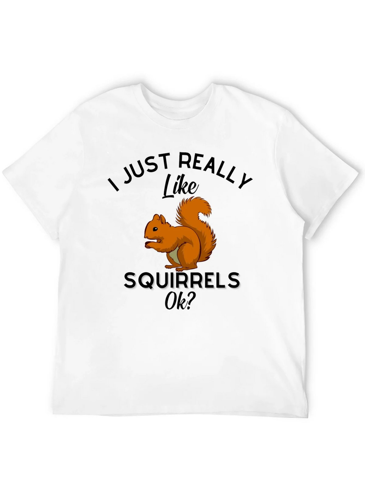 Squirrel Lover T-Shirt: I Just Really Like Squirrels Ok? product image 11