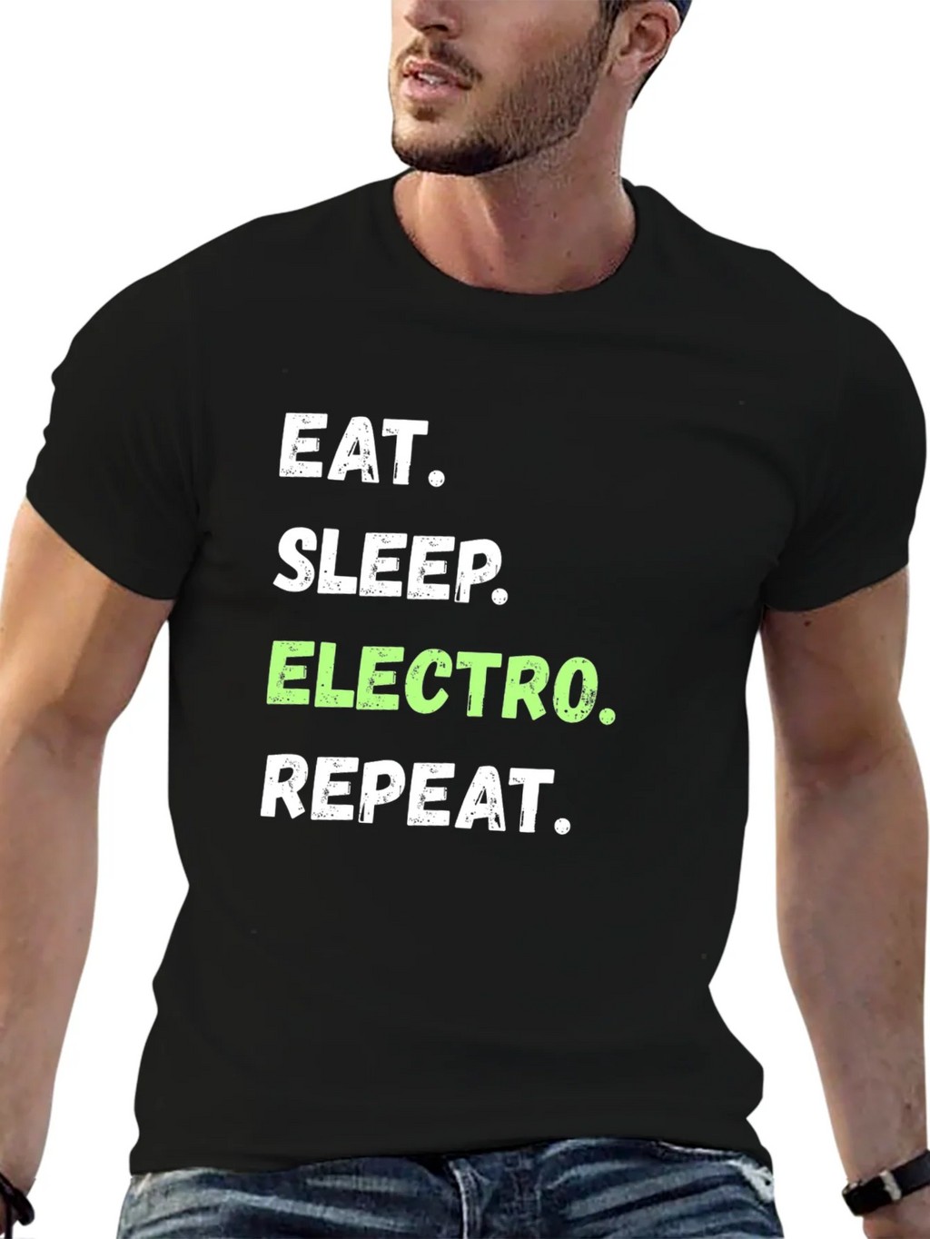 Eat Sleep Electro Repeat T-Shirt product image 6